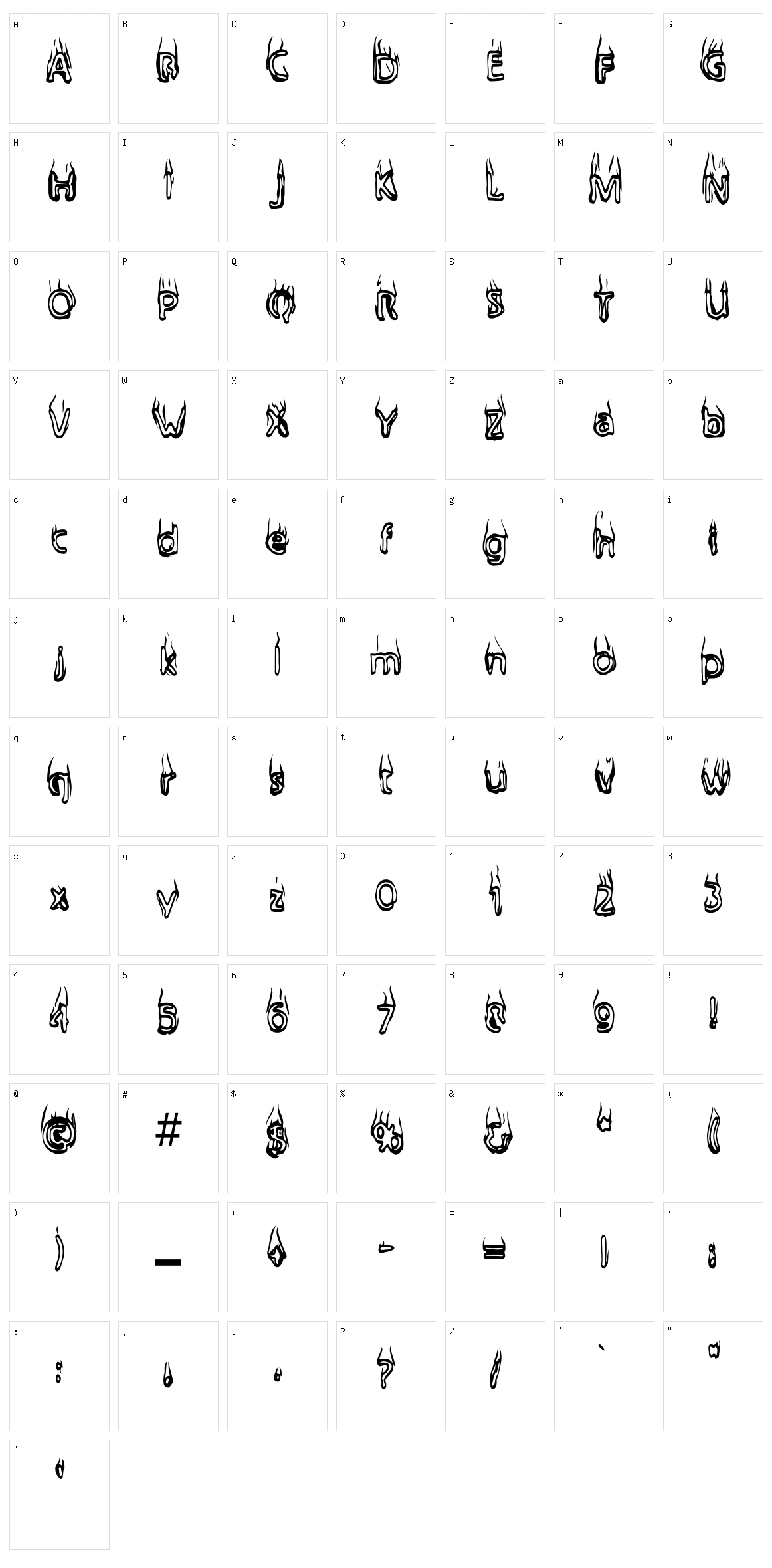 Baileys Car Character Set