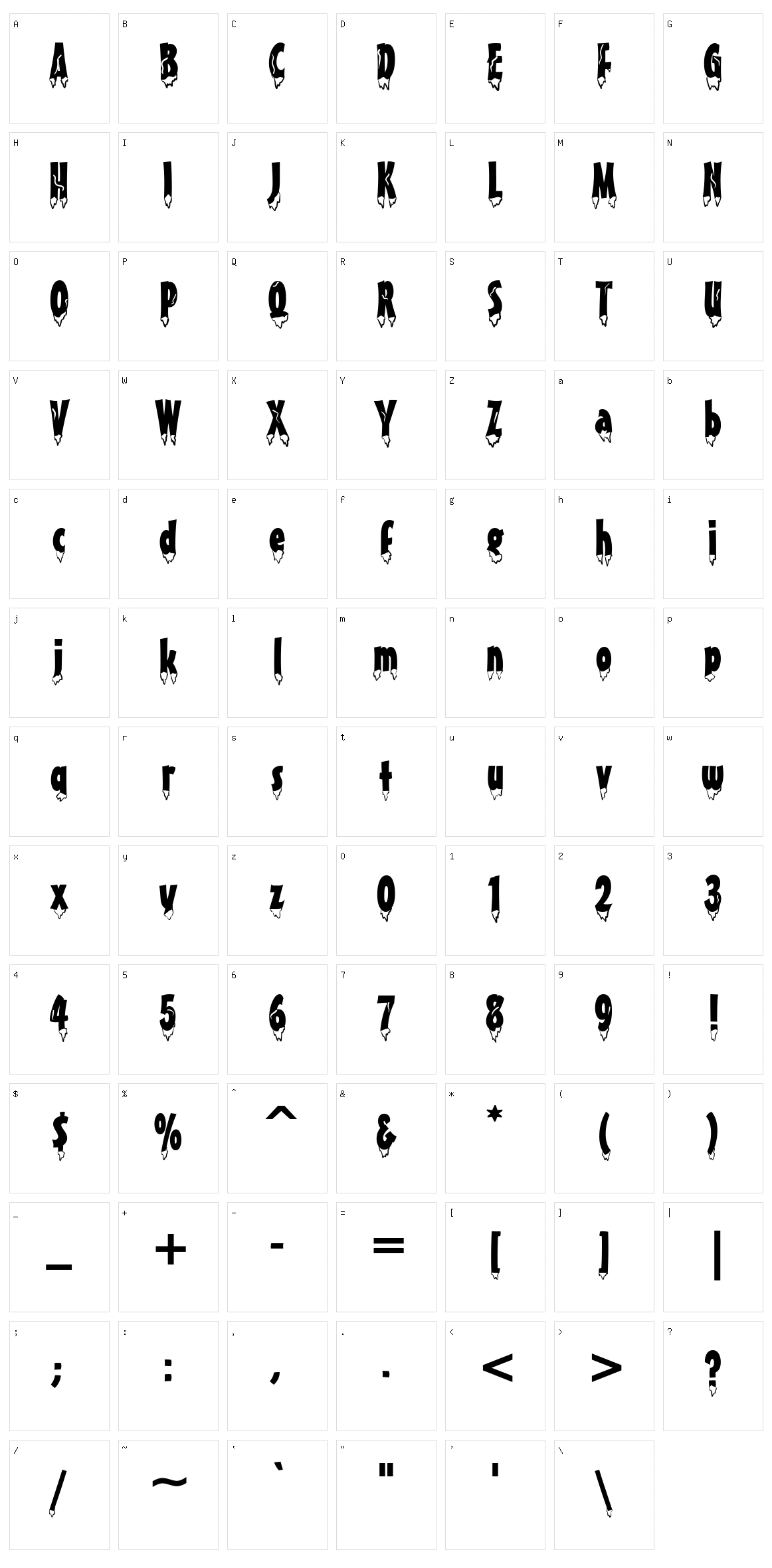 Givre Character Set