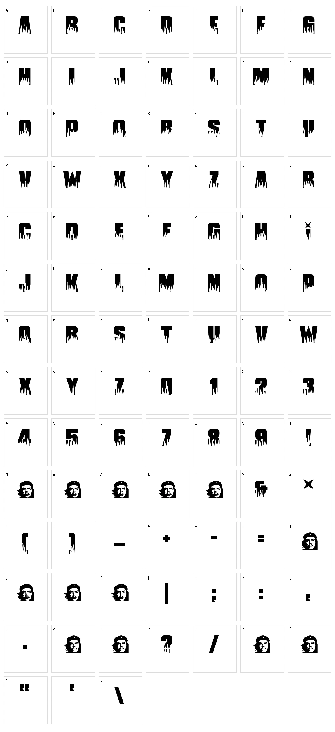 Guevara Character Set