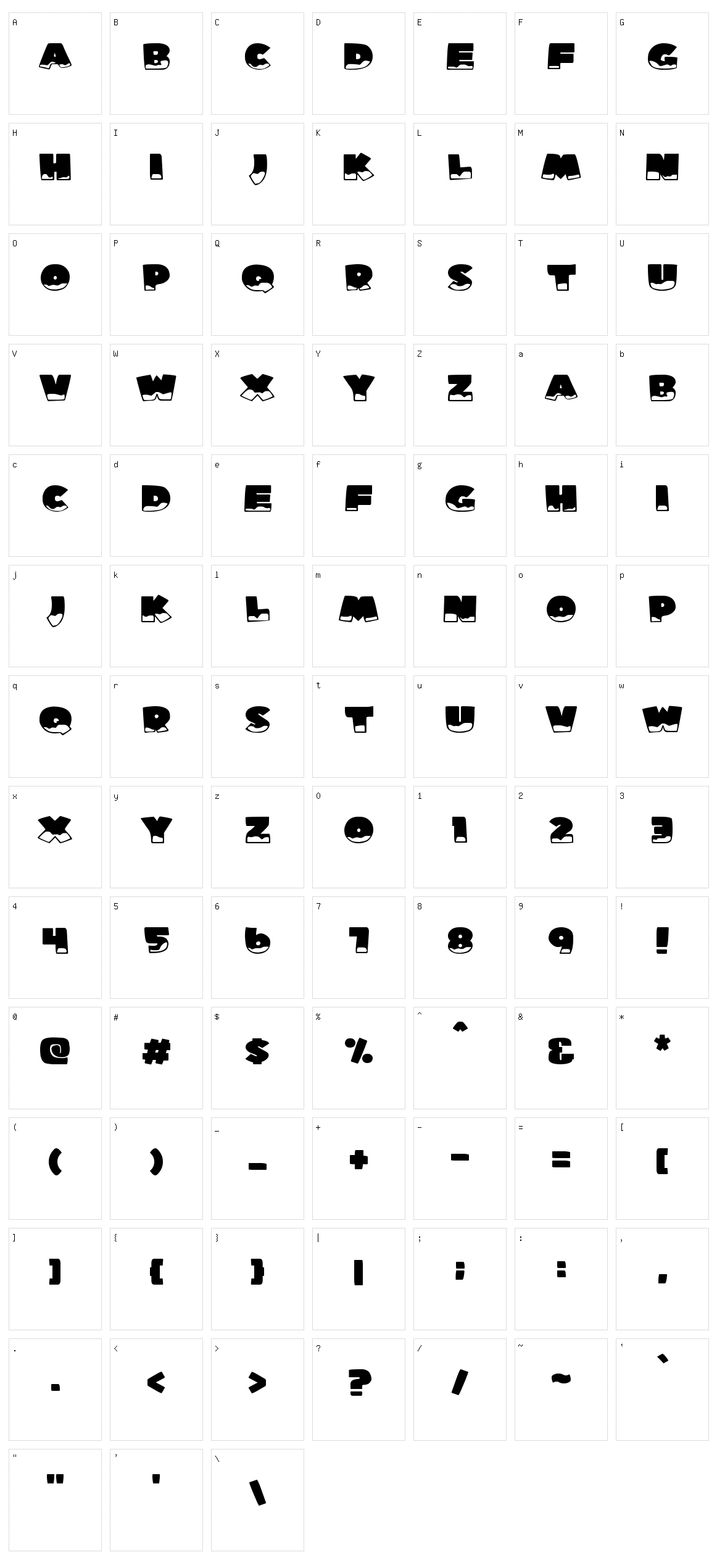 Ice Man Character Set