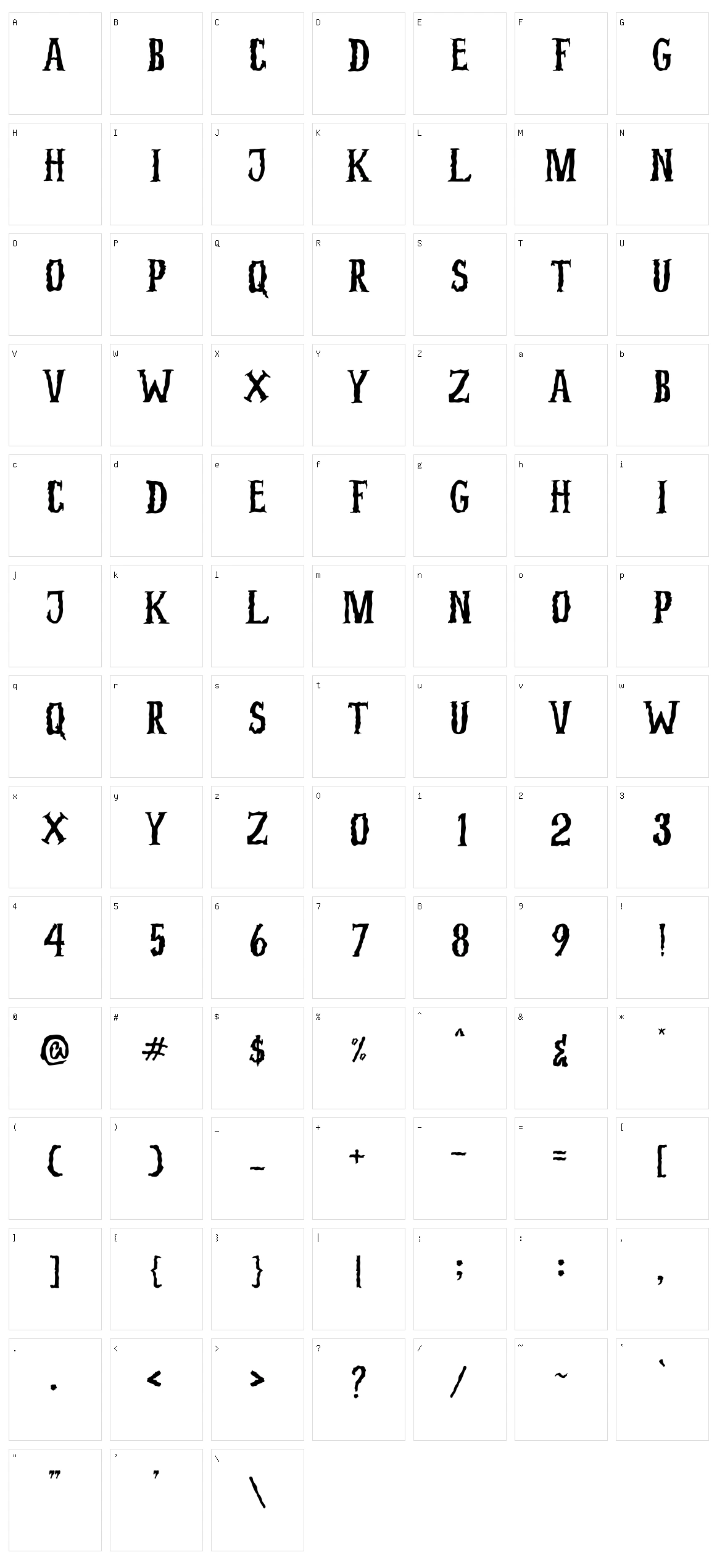 Nightmare Pumpkins Character Set