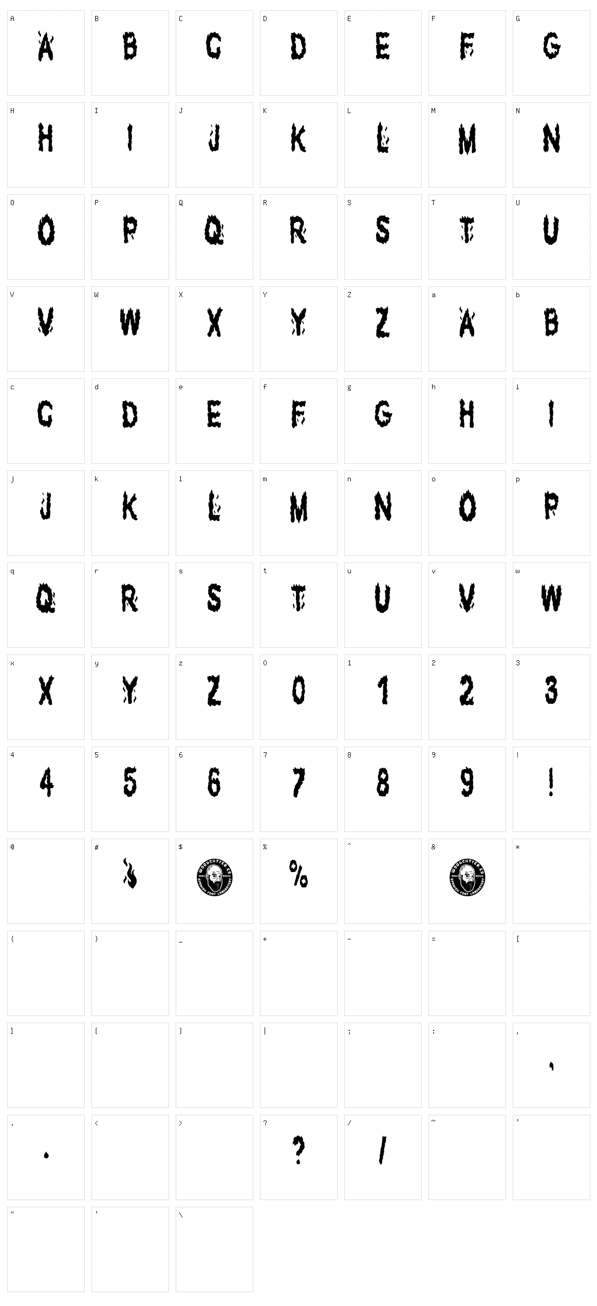 The Fuego Team Character Set