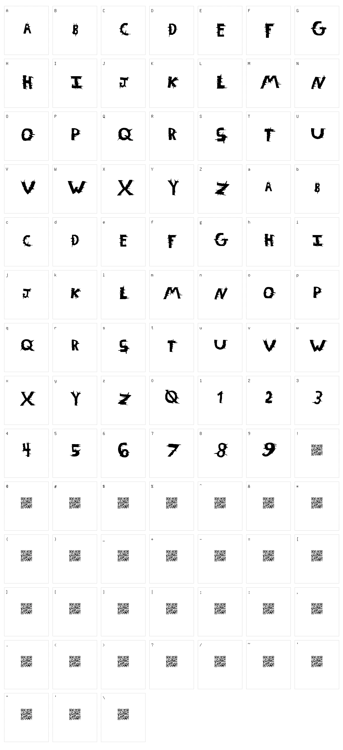 Winter Crops Character Set