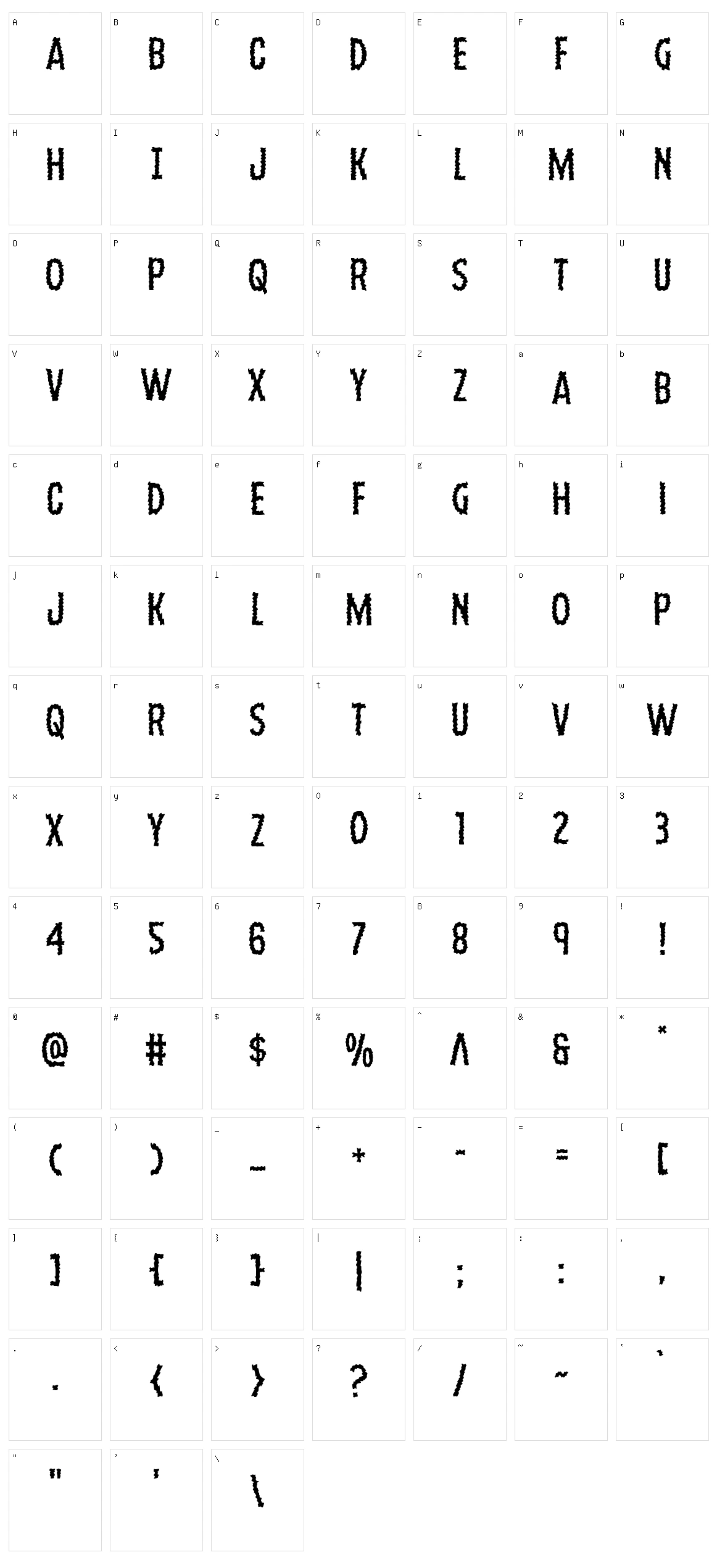 Ampire Character Set