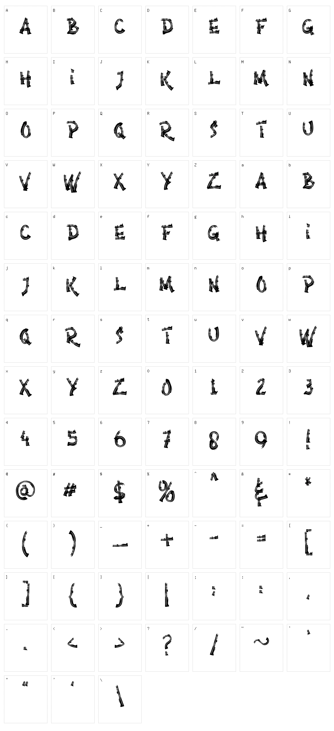 Anarchy Brothers Character Set