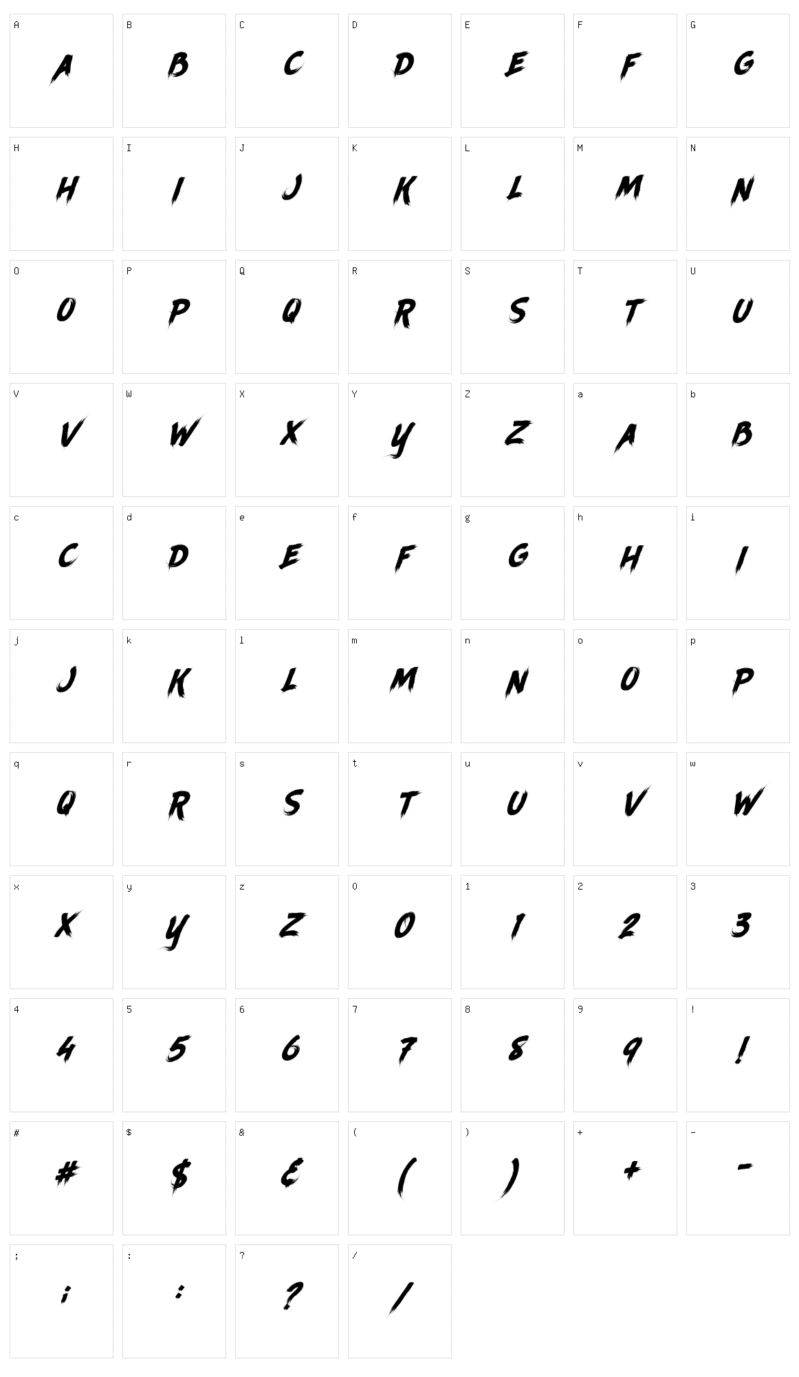 Ancherr Character Set