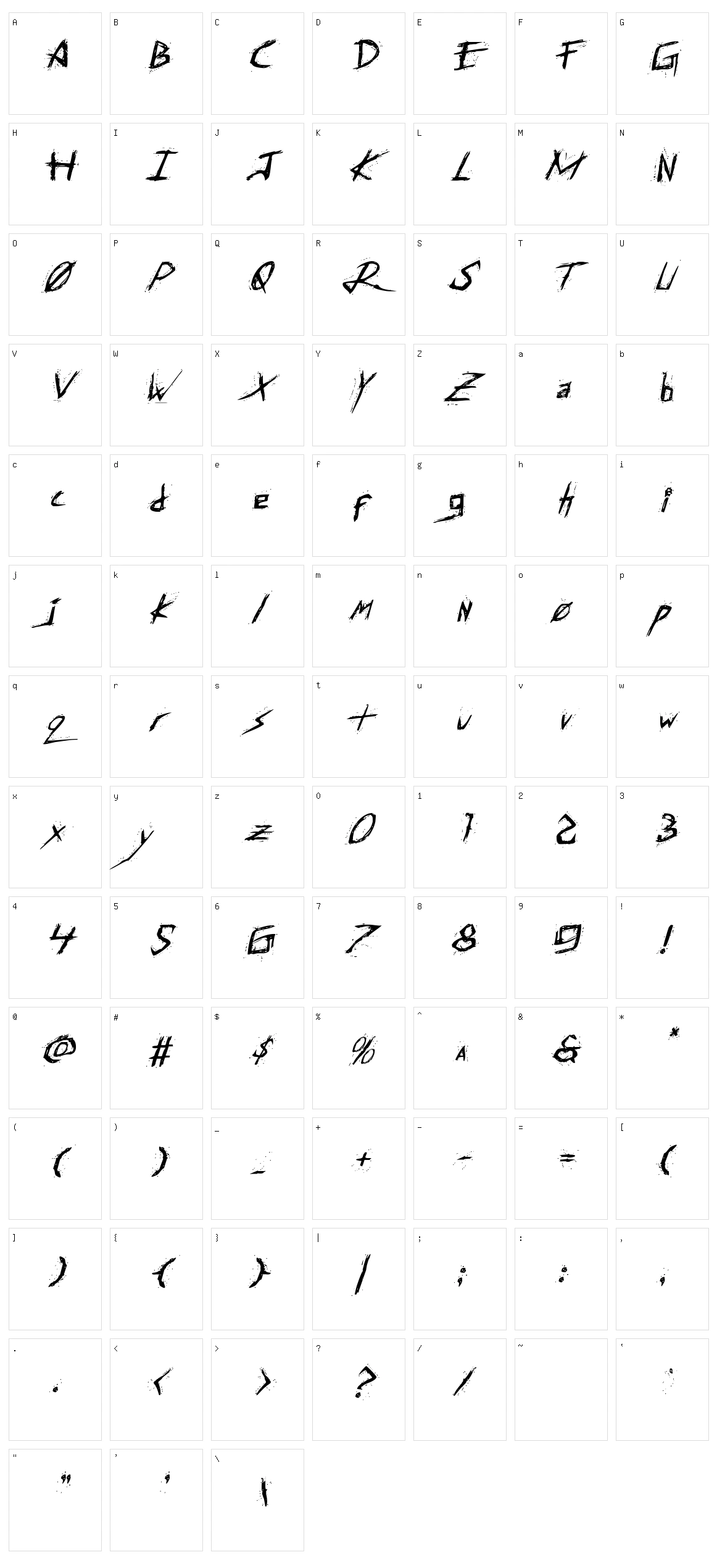 Assassin Nation Character Set