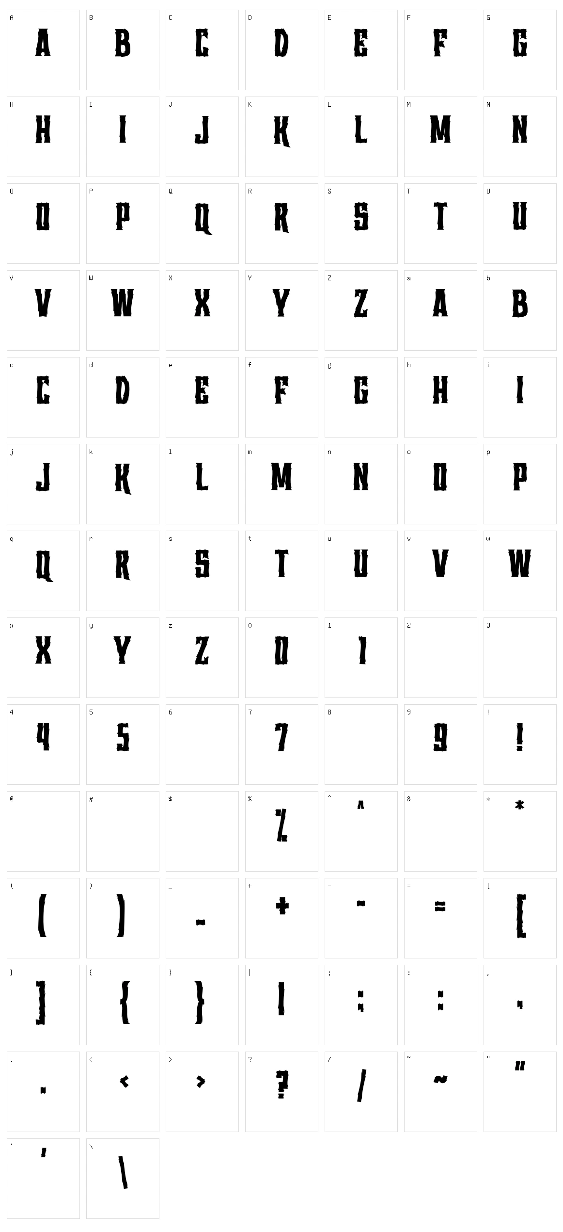 Berani Character Set