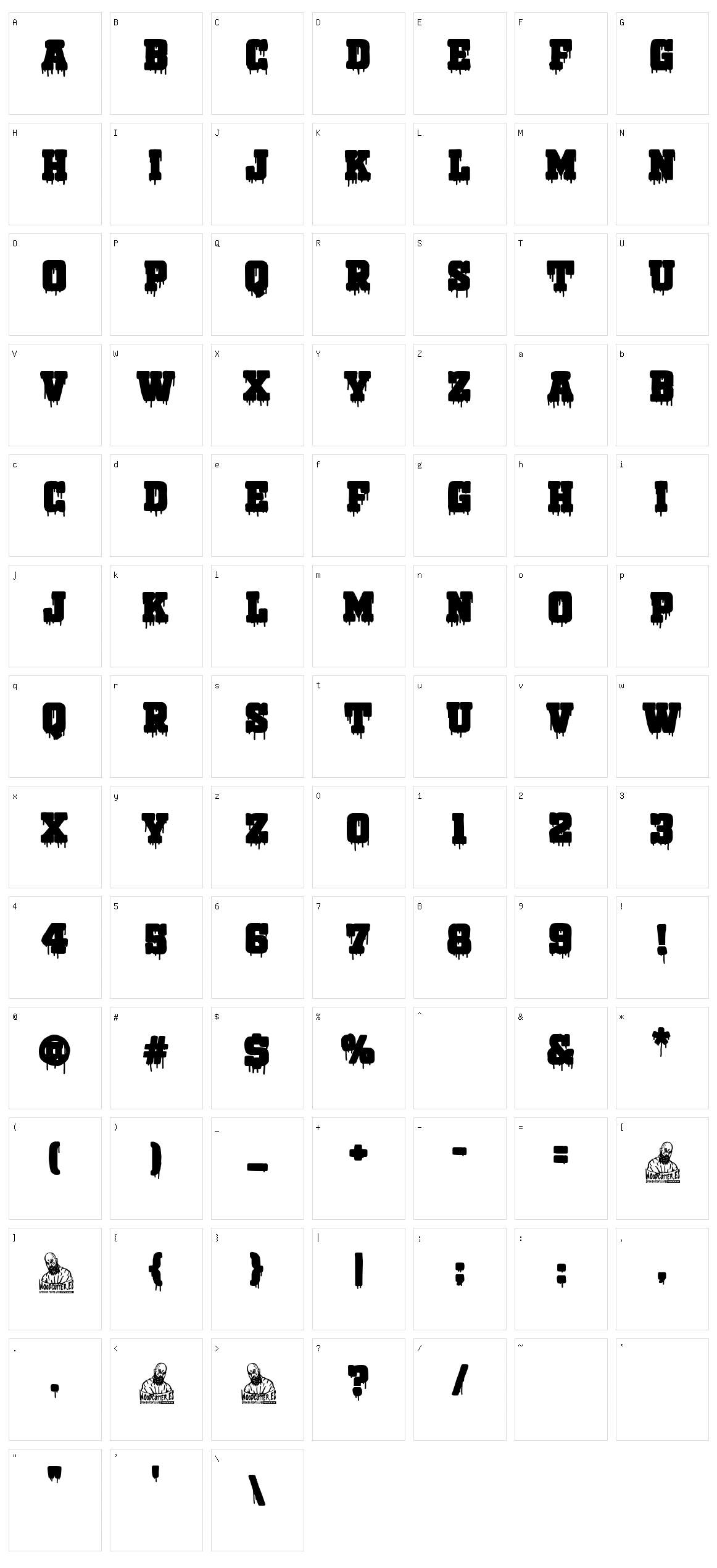 Bloody Lake University Character Set