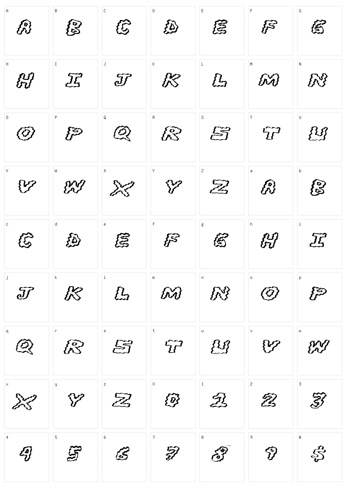 Brain Washers Character Set