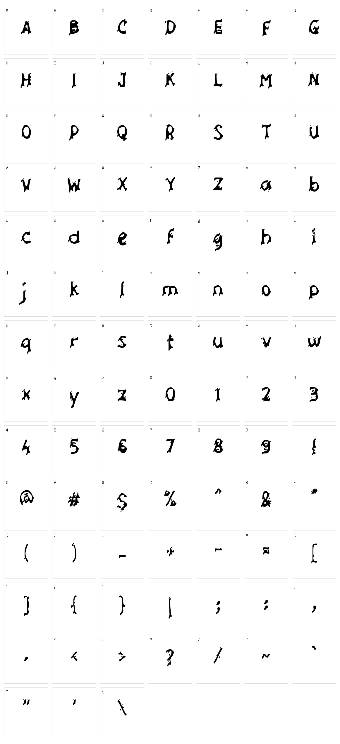 c Cemar Character Set