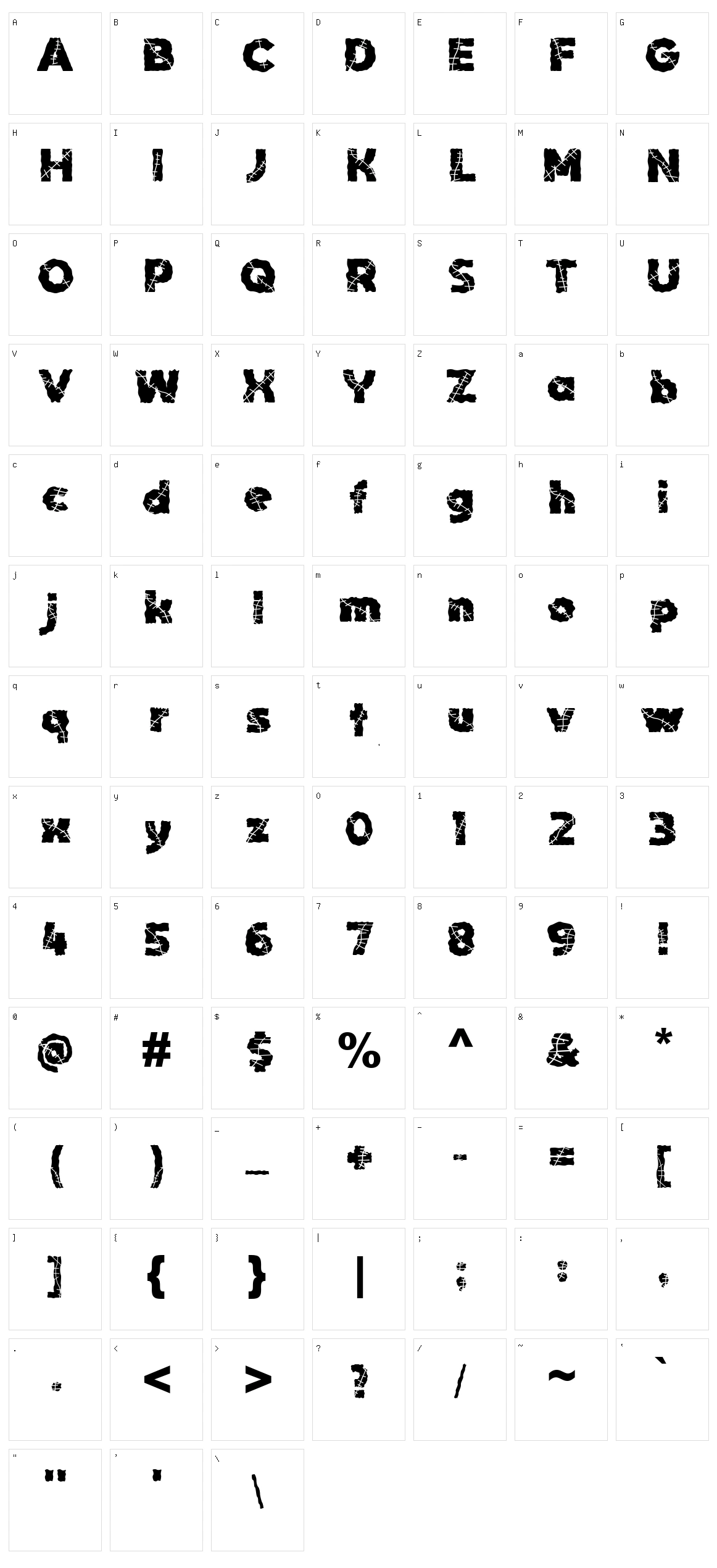 Chuky Chuky Black Character Set