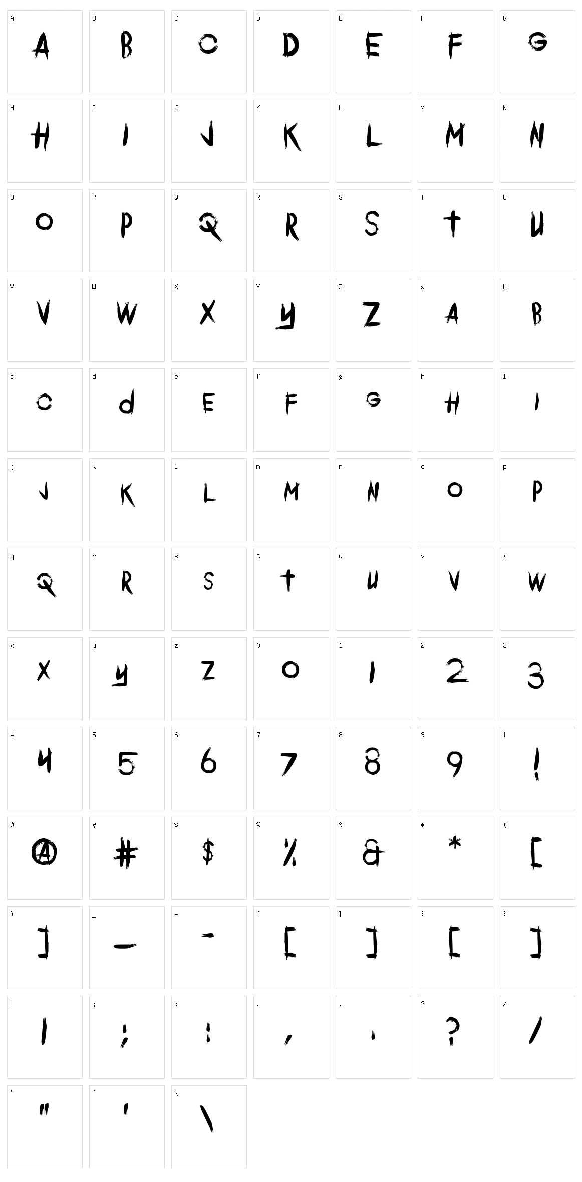 Comeback Of The Damned Character Set