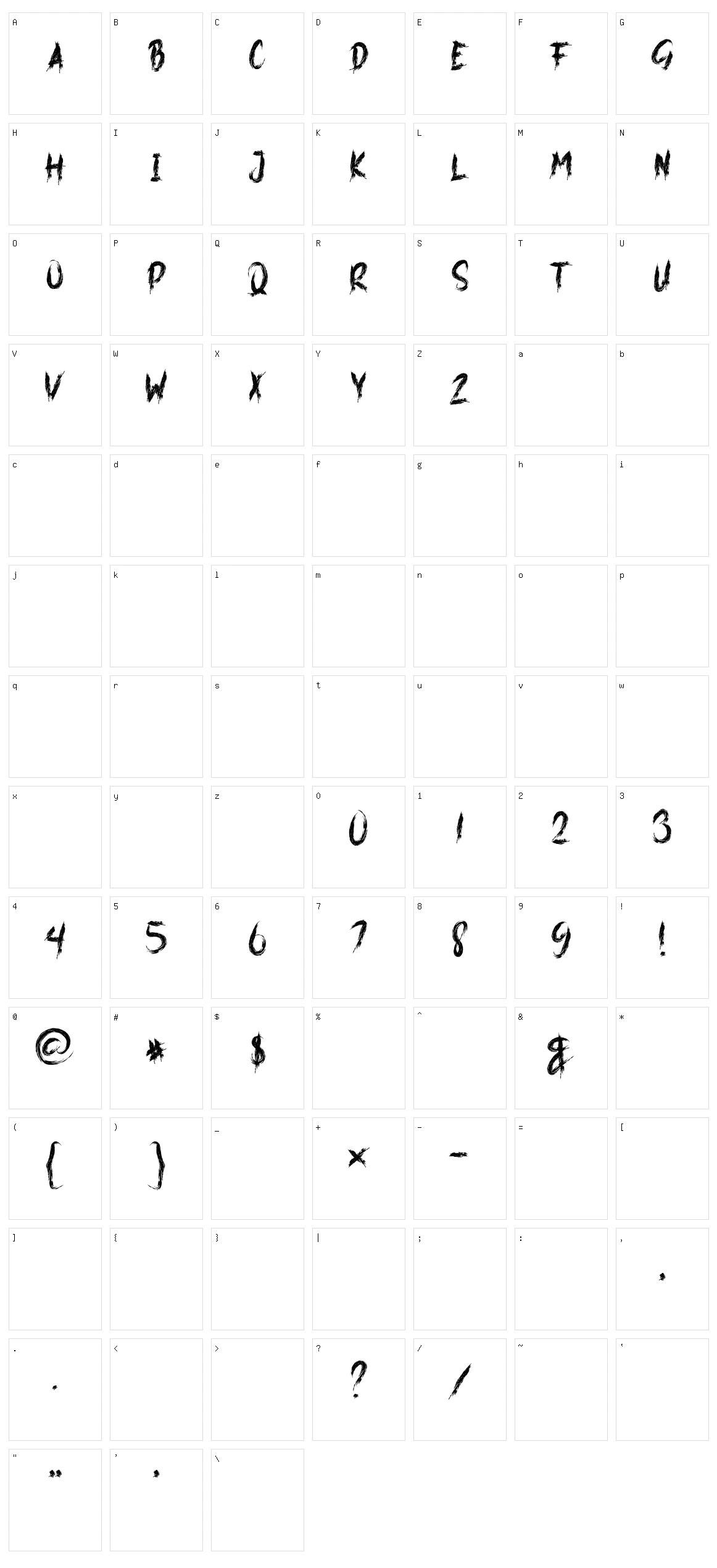 Covid Virus Character Set