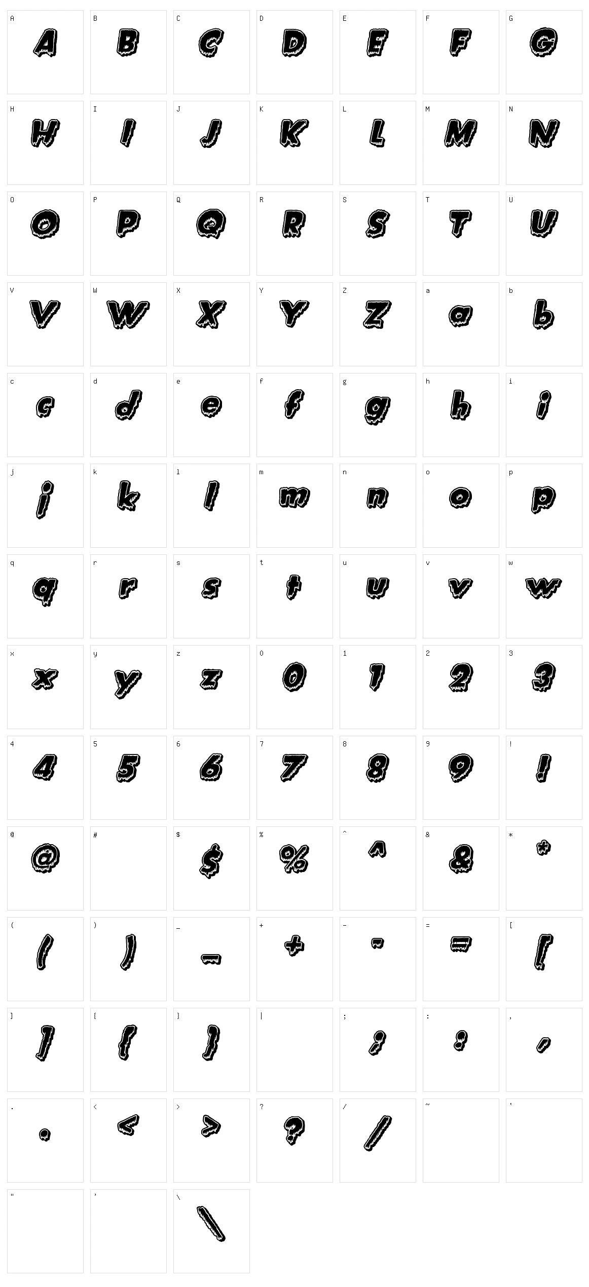 Creature Feature Character Set