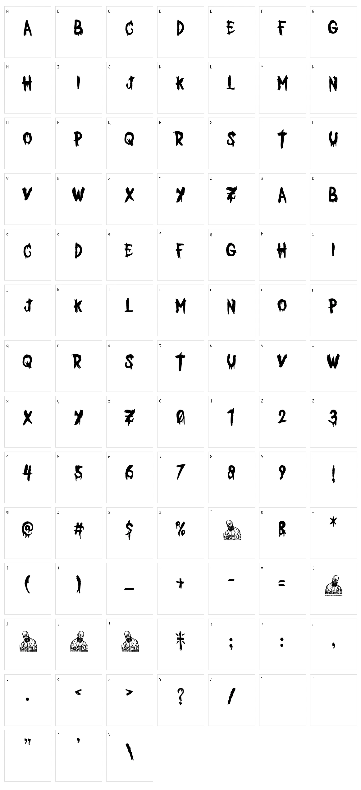 Dead City Club Character Set