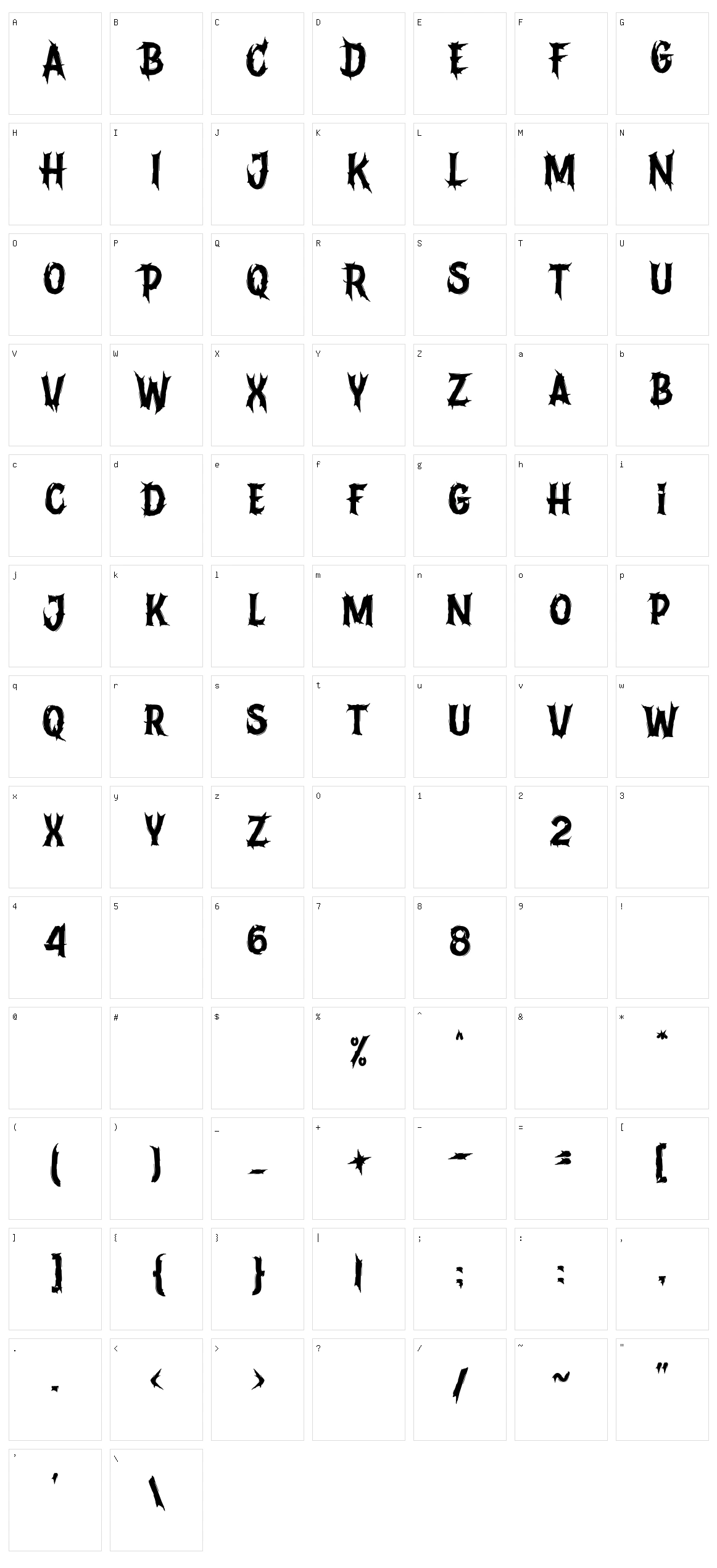 Devils Crew Character Set