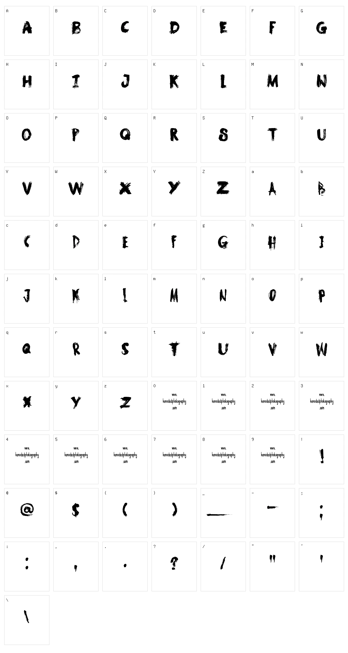 DK Samhain Character Set