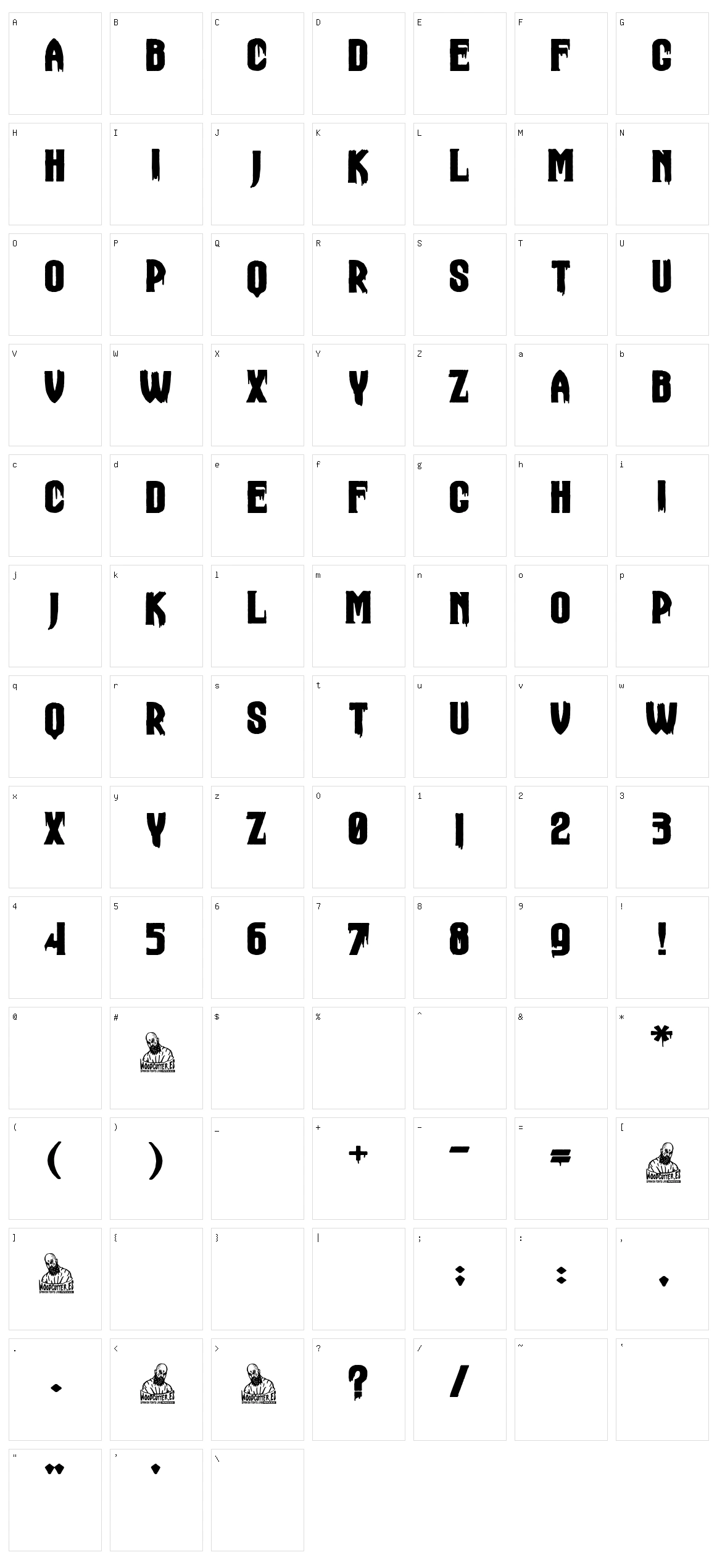 Dracul Hotel Character Set