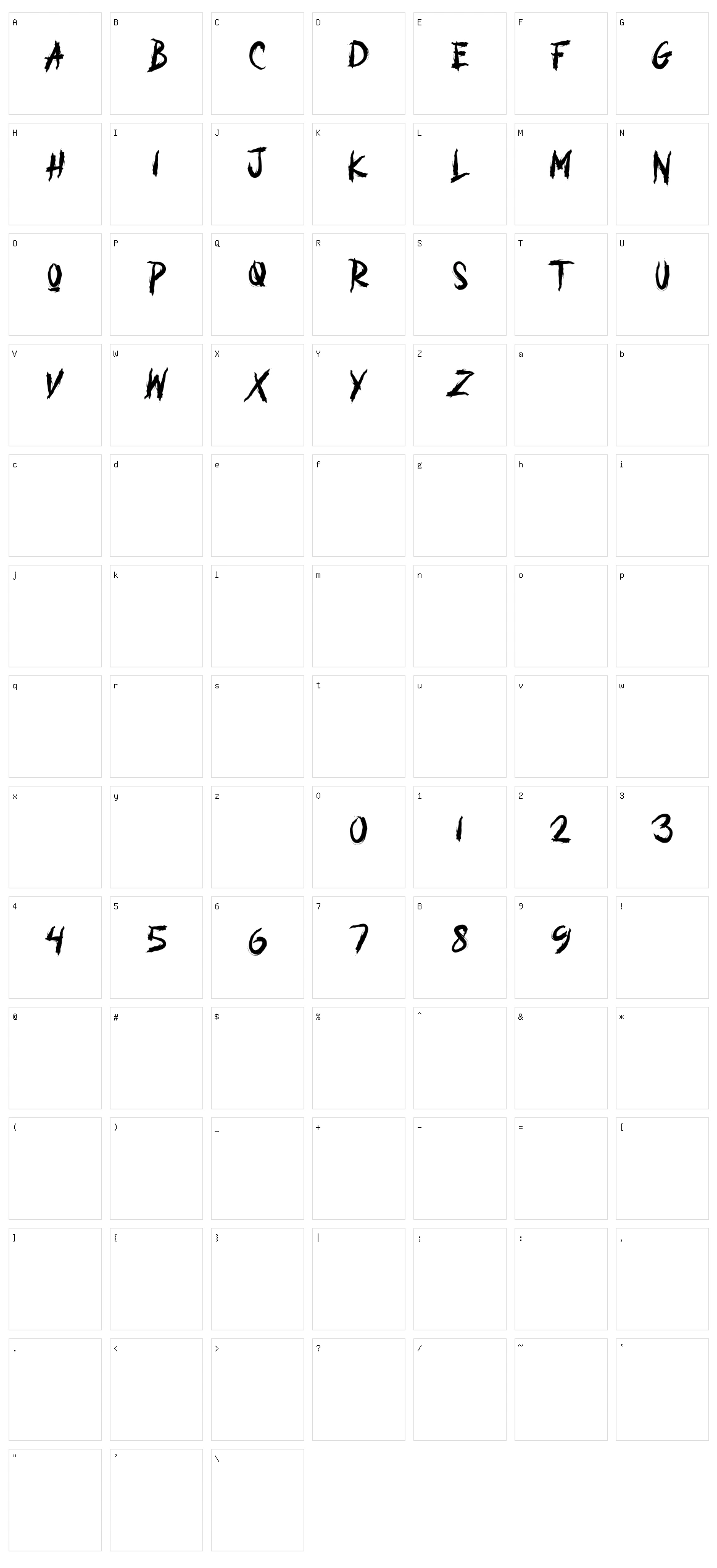 Eagle Dark Character Set