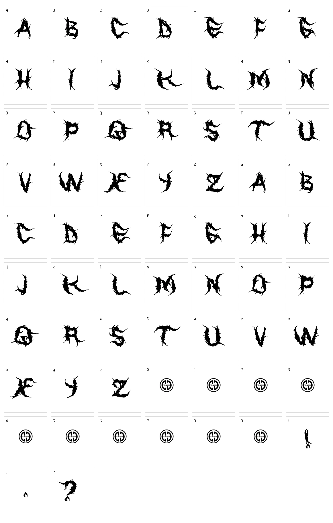 Eater of Children Character Set