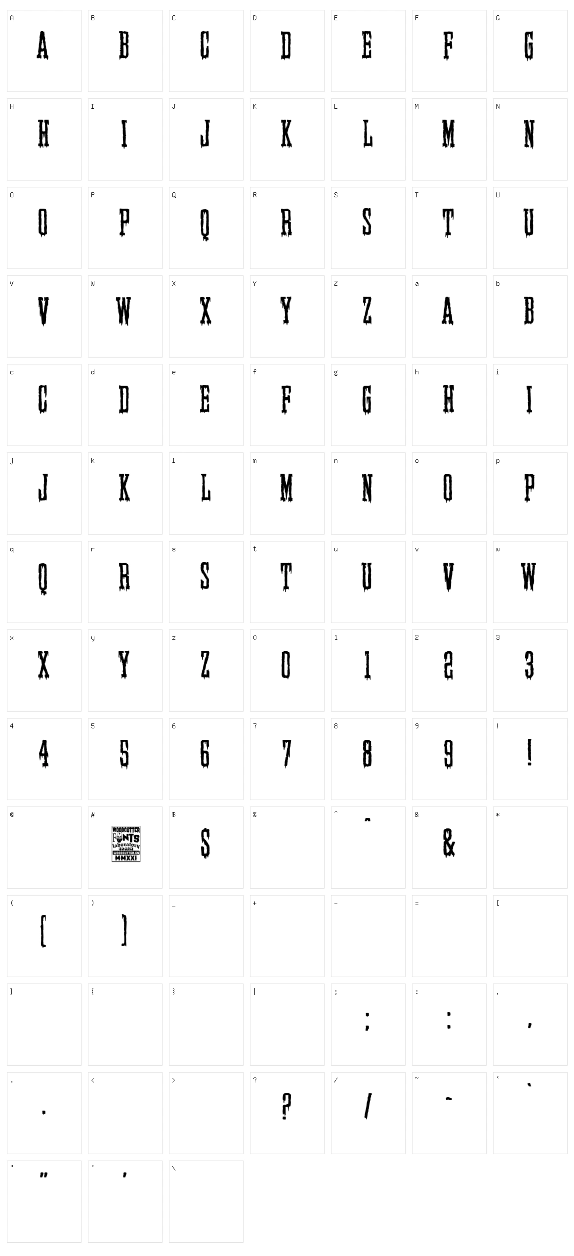 Elegant & Creepy Company Character Set