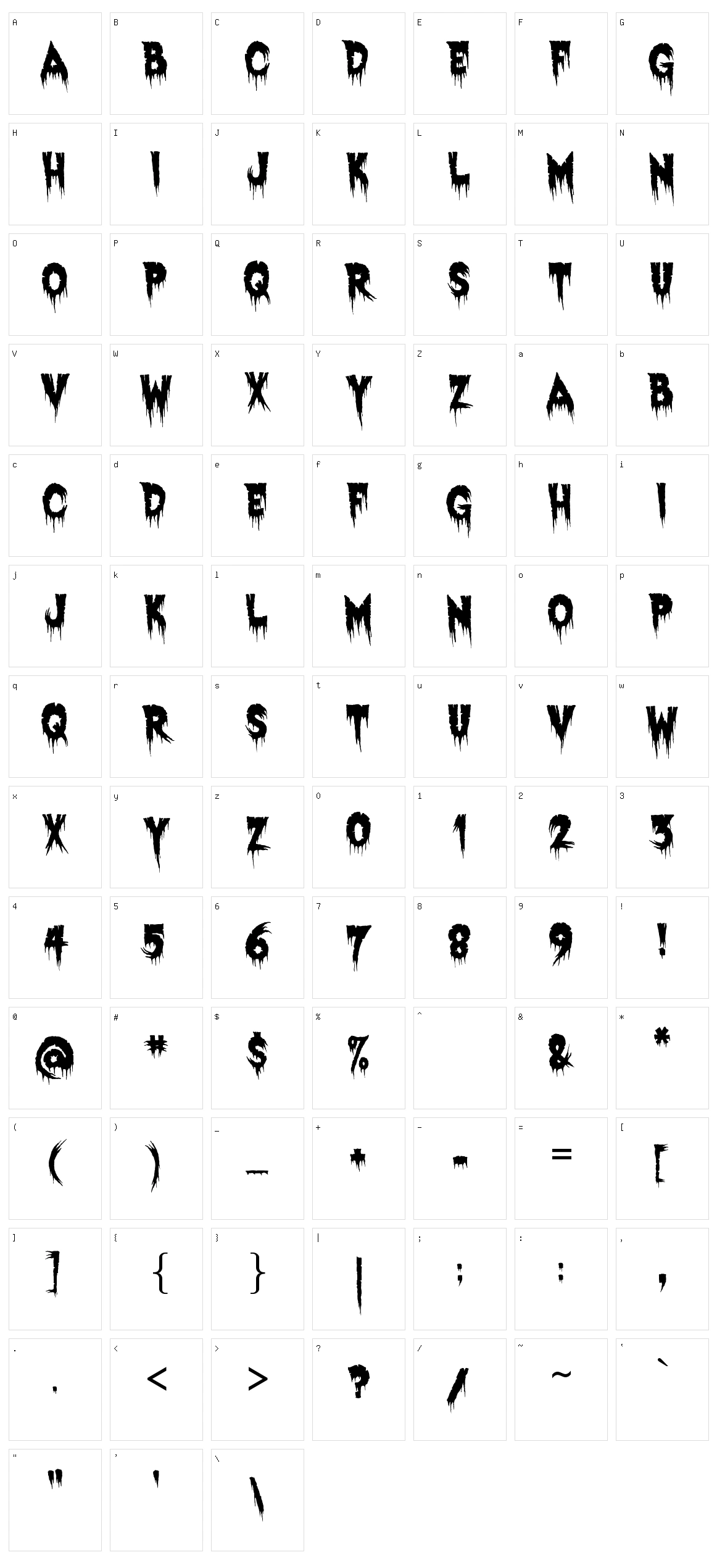 Exquisite Corpse Character Set