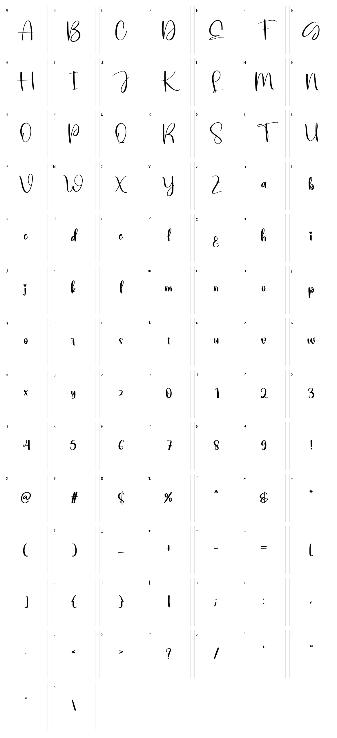 American Character Set