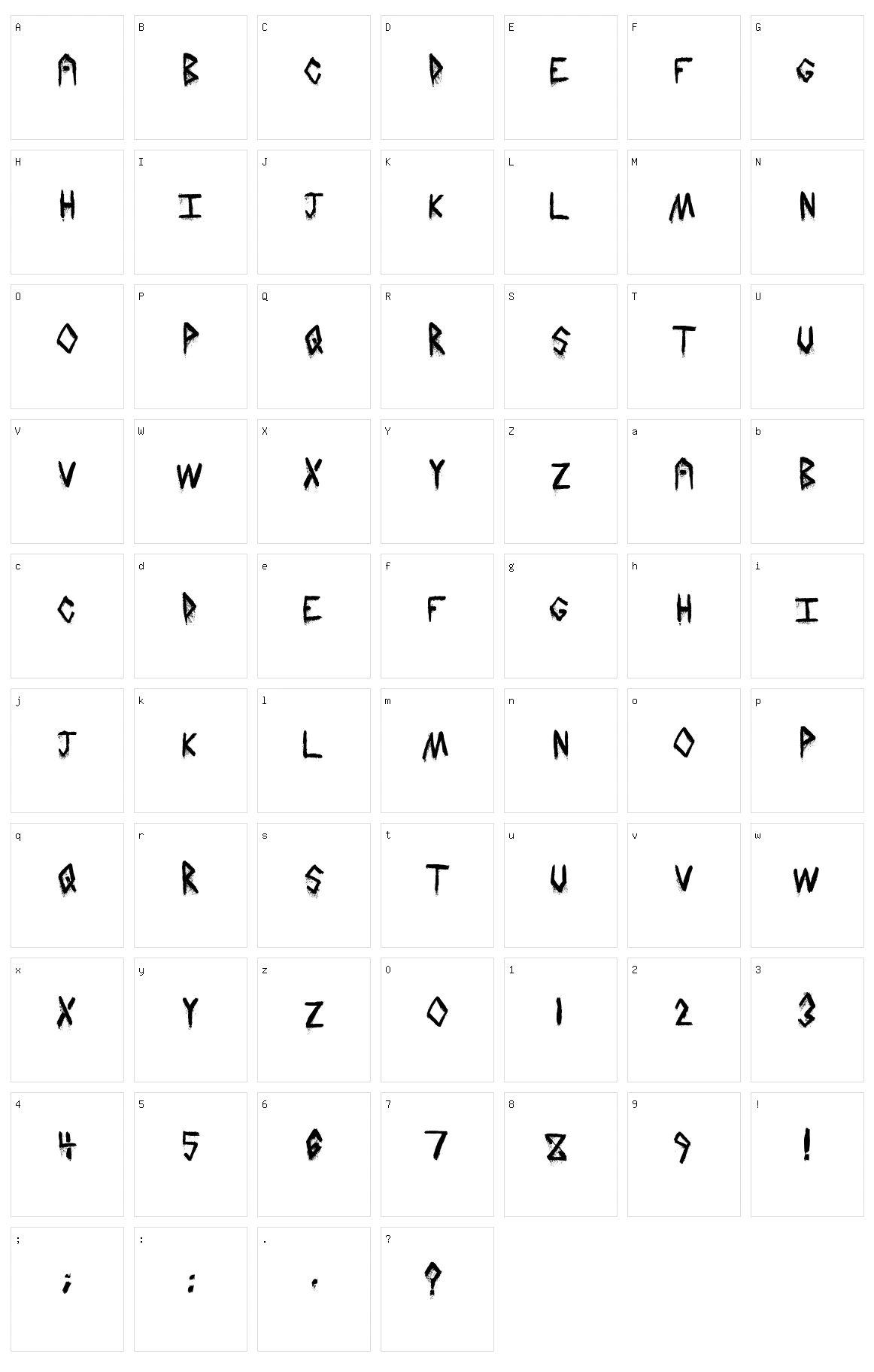 Hail Stormz Character Set