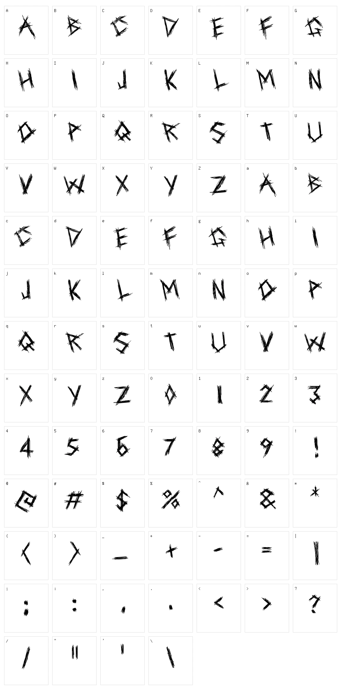 Help Me Character Set