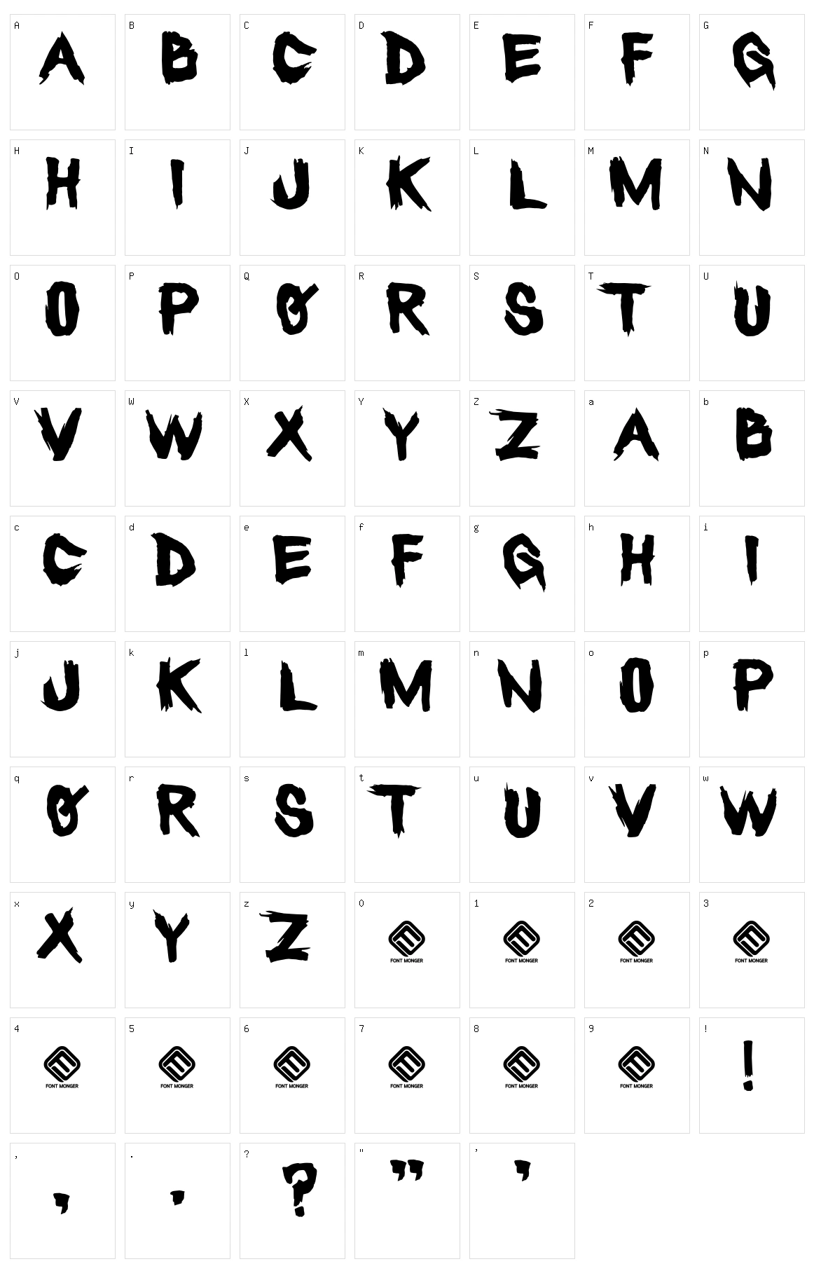 Heretic Character Set