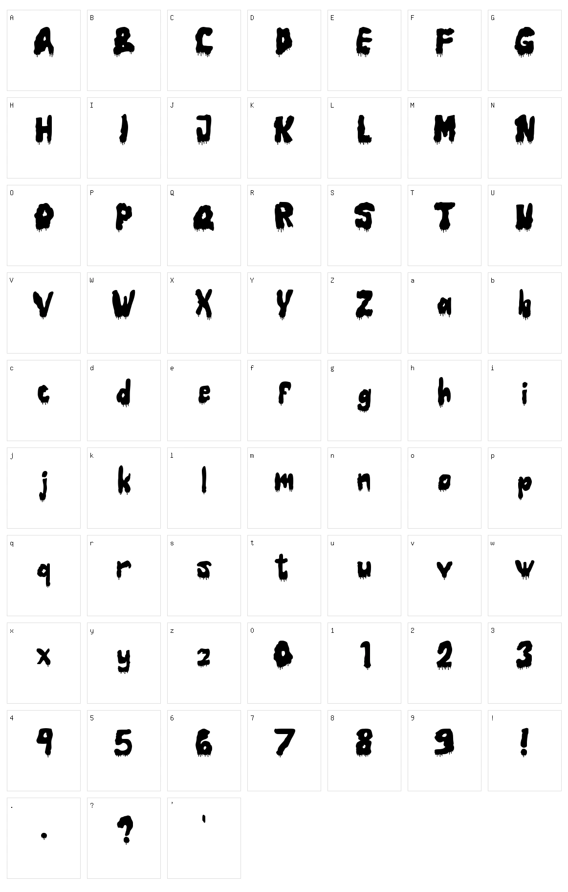 Horror Night Character Set