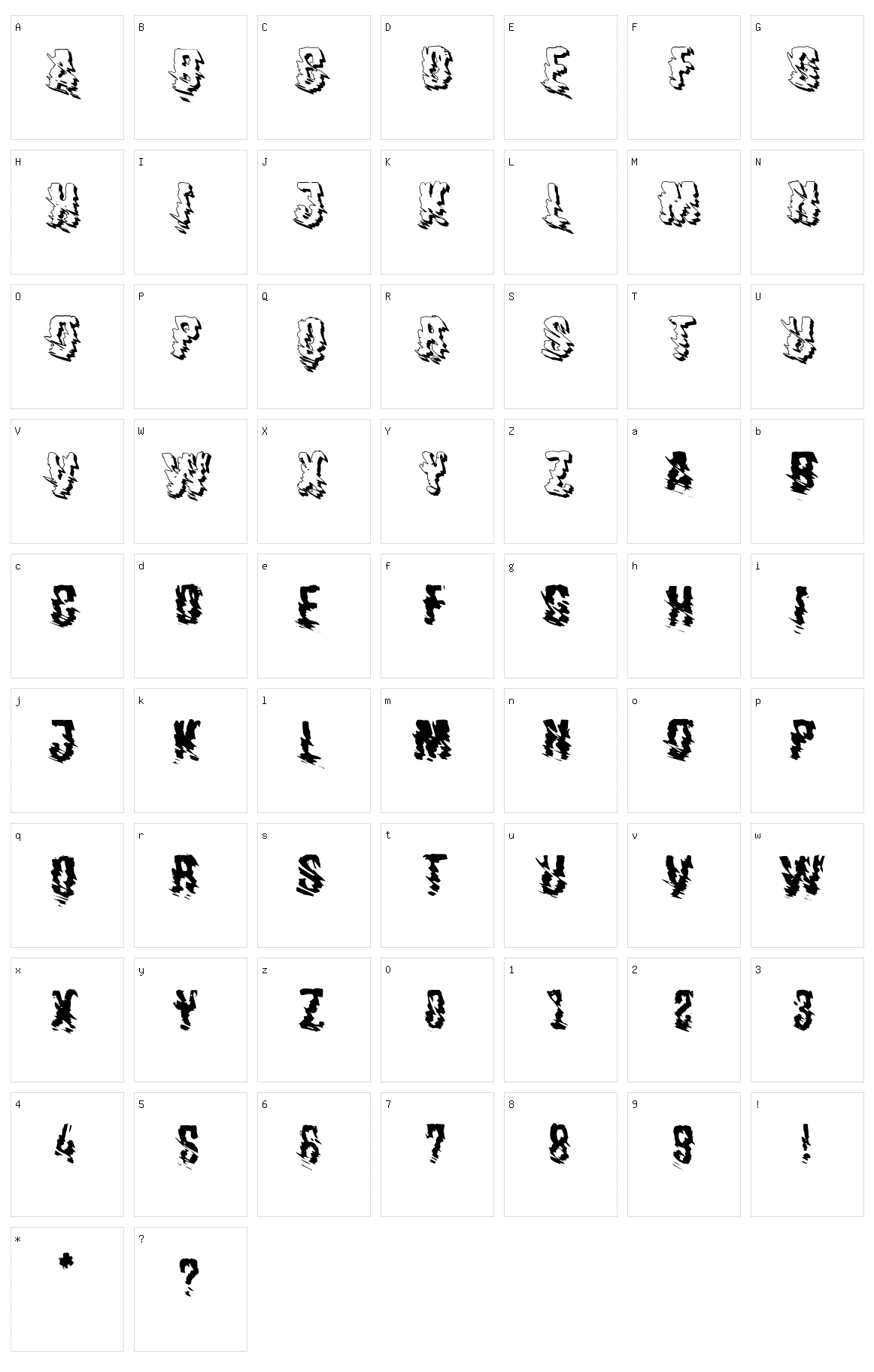 Horrorcore Character Set