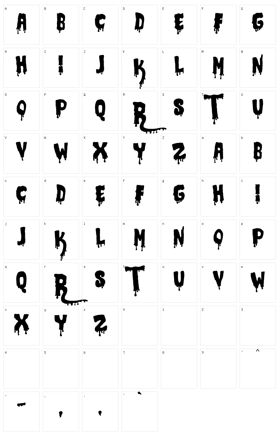 JMH Crypt Character Set