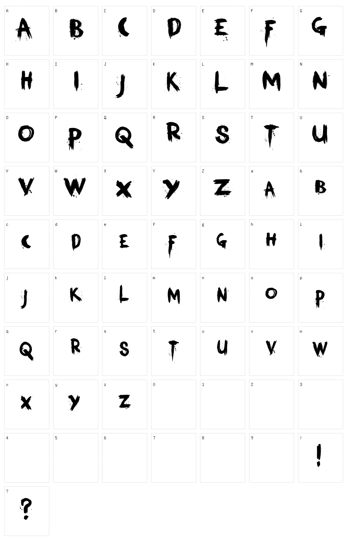 Kerberos Fang Character Set