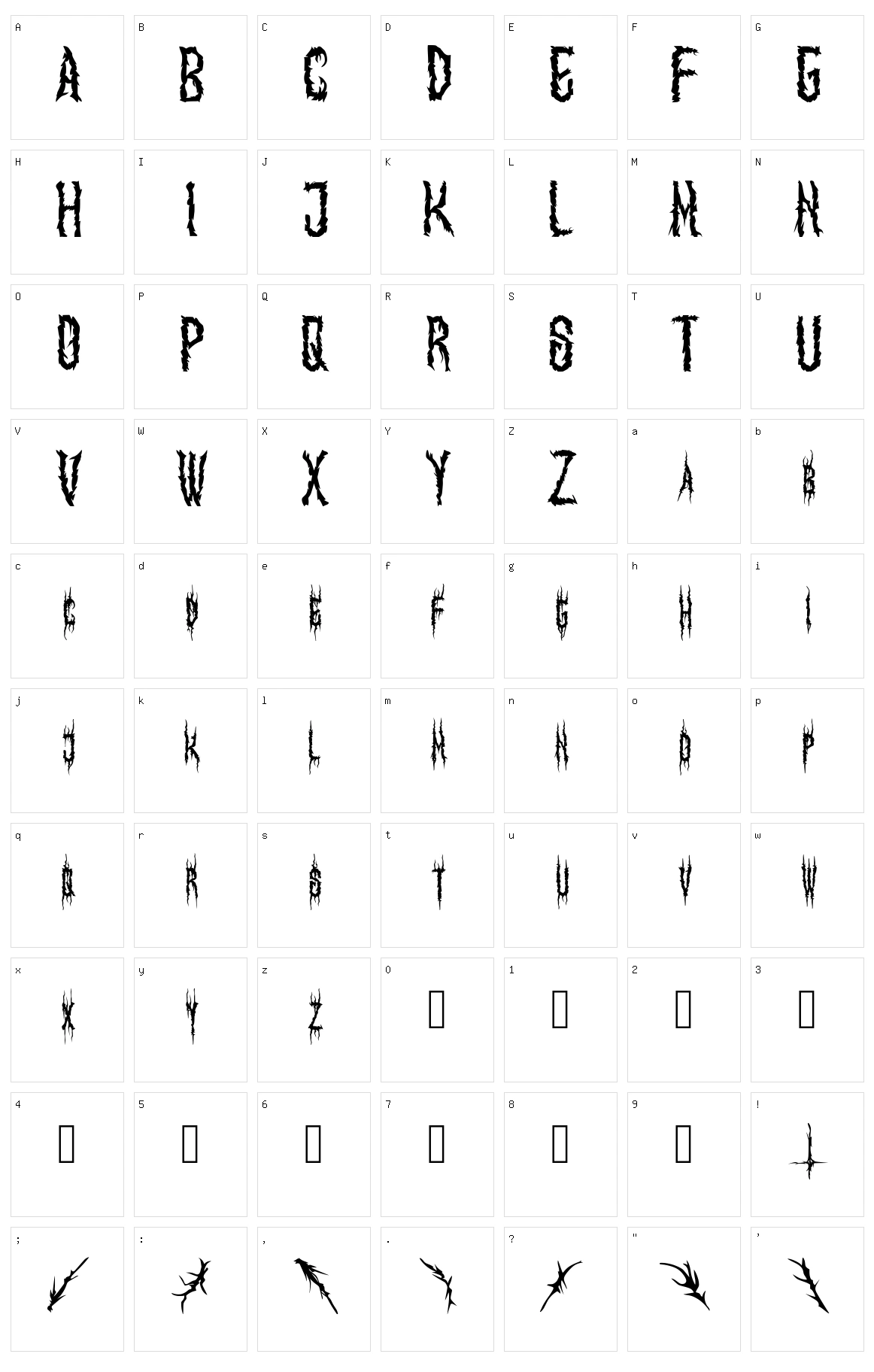 Korleone Character Set