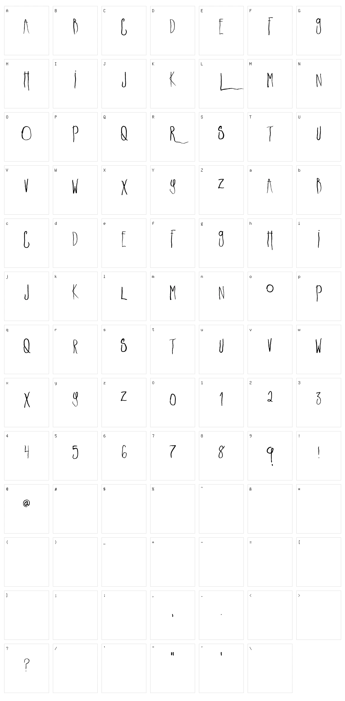 Lakeshore Drive Character Set