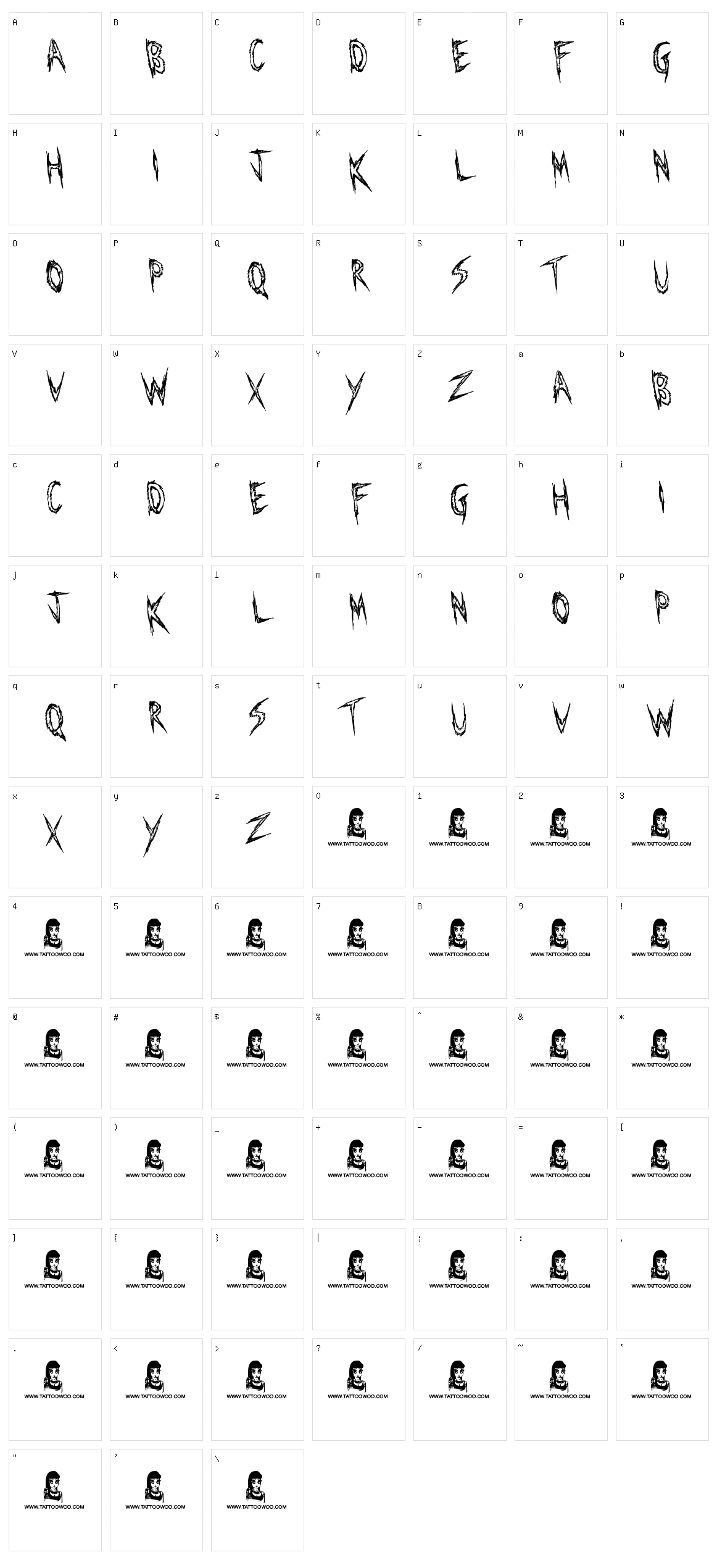 Manhunter Character Set
