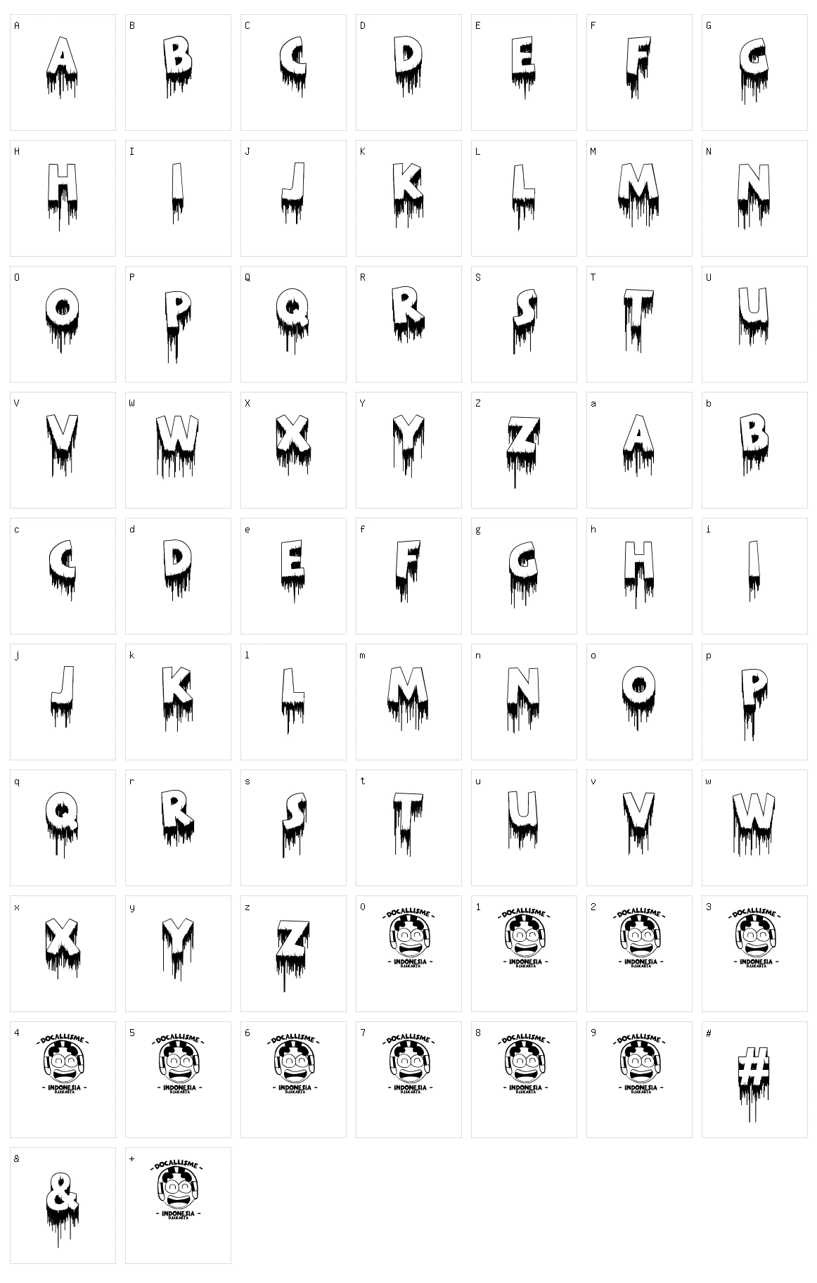 Merdeka Character Set