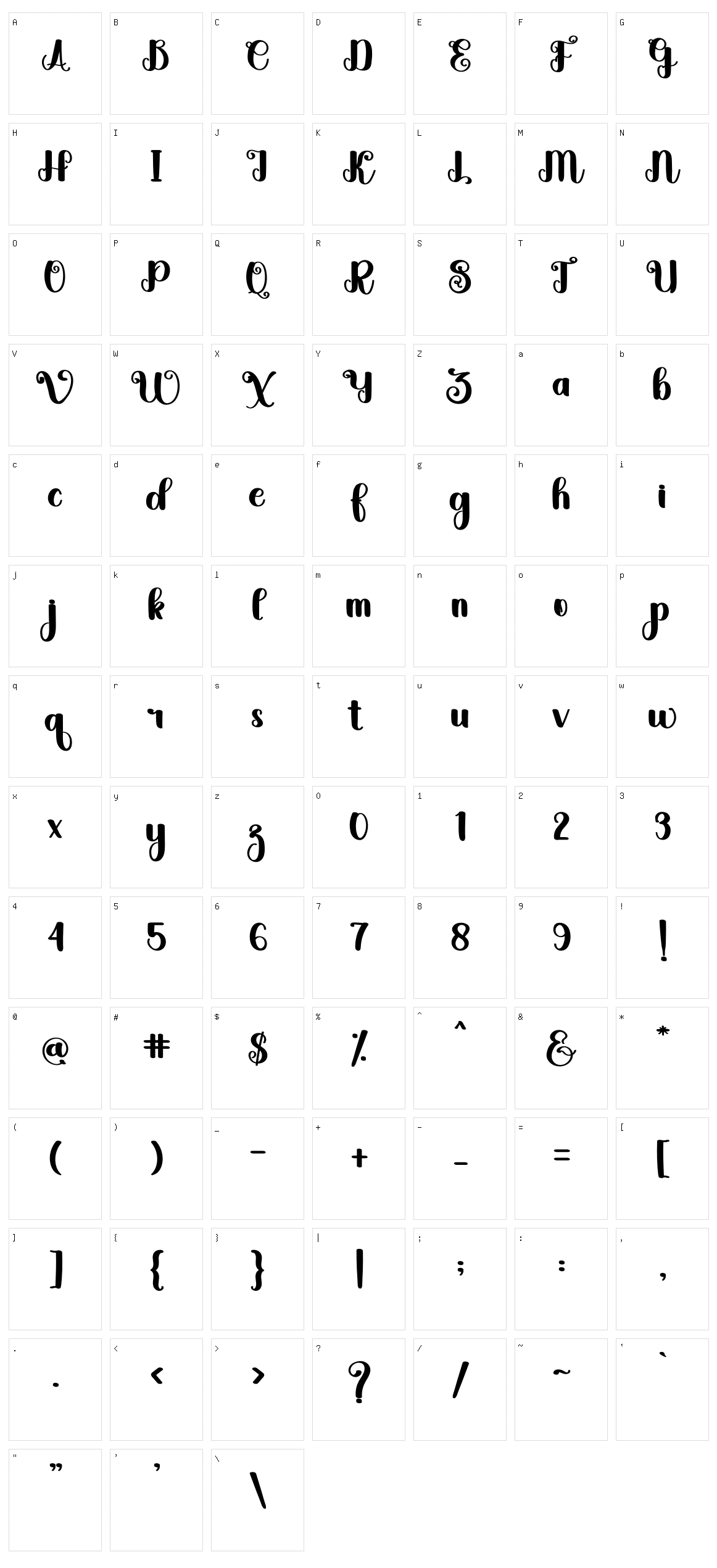 Marriage Character Set