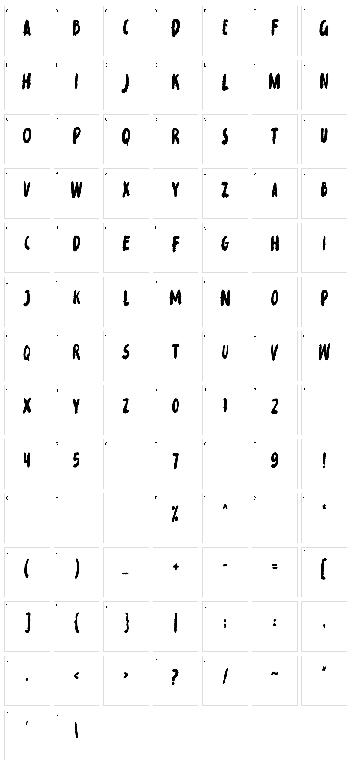 Mistaken Character Set