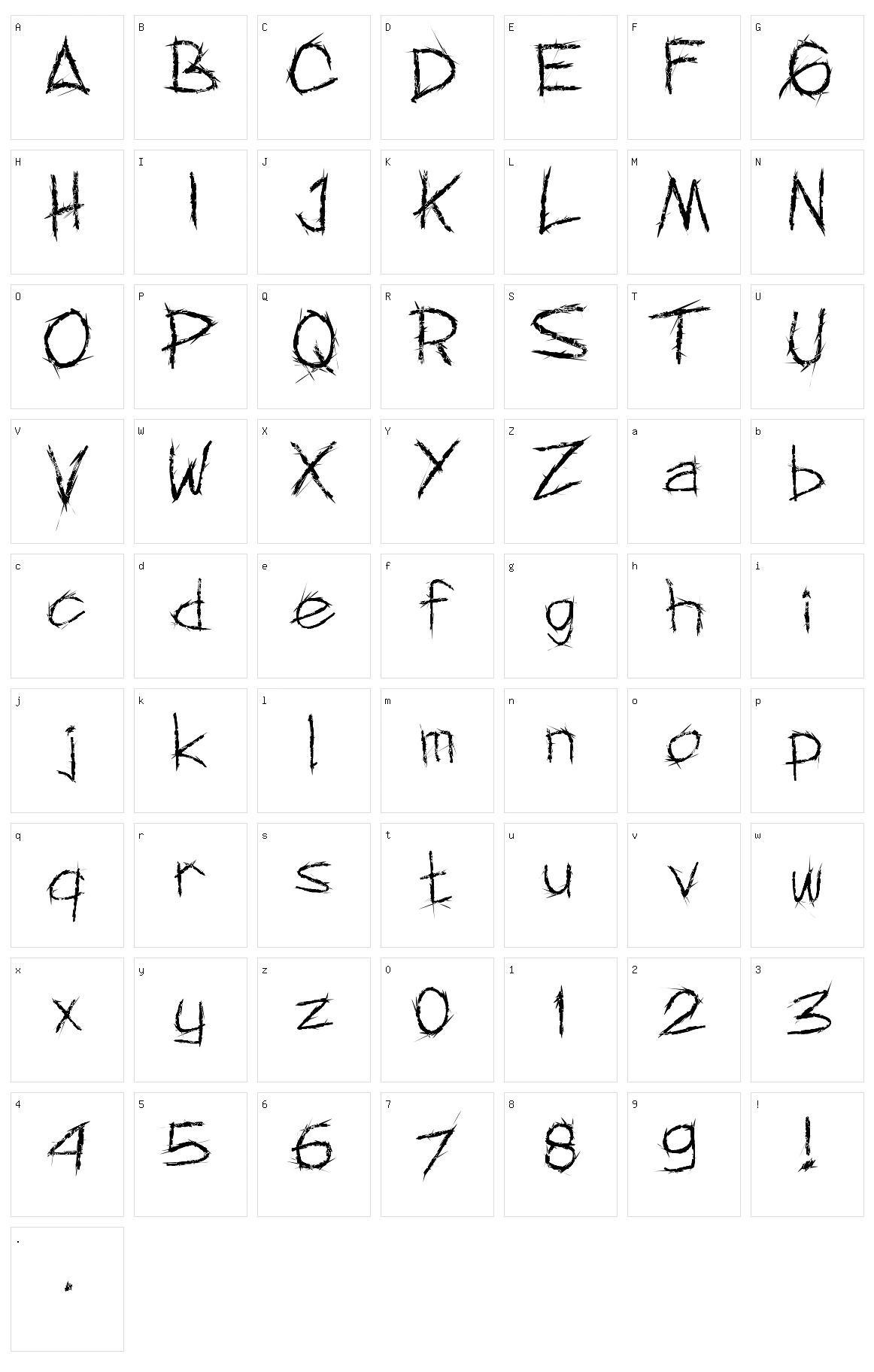 MNF Rejorm May Character Set