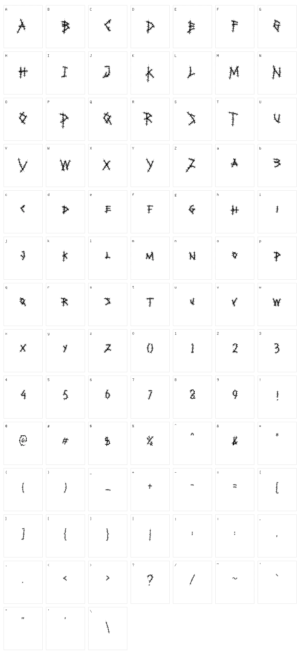 Moral Impact Character Set