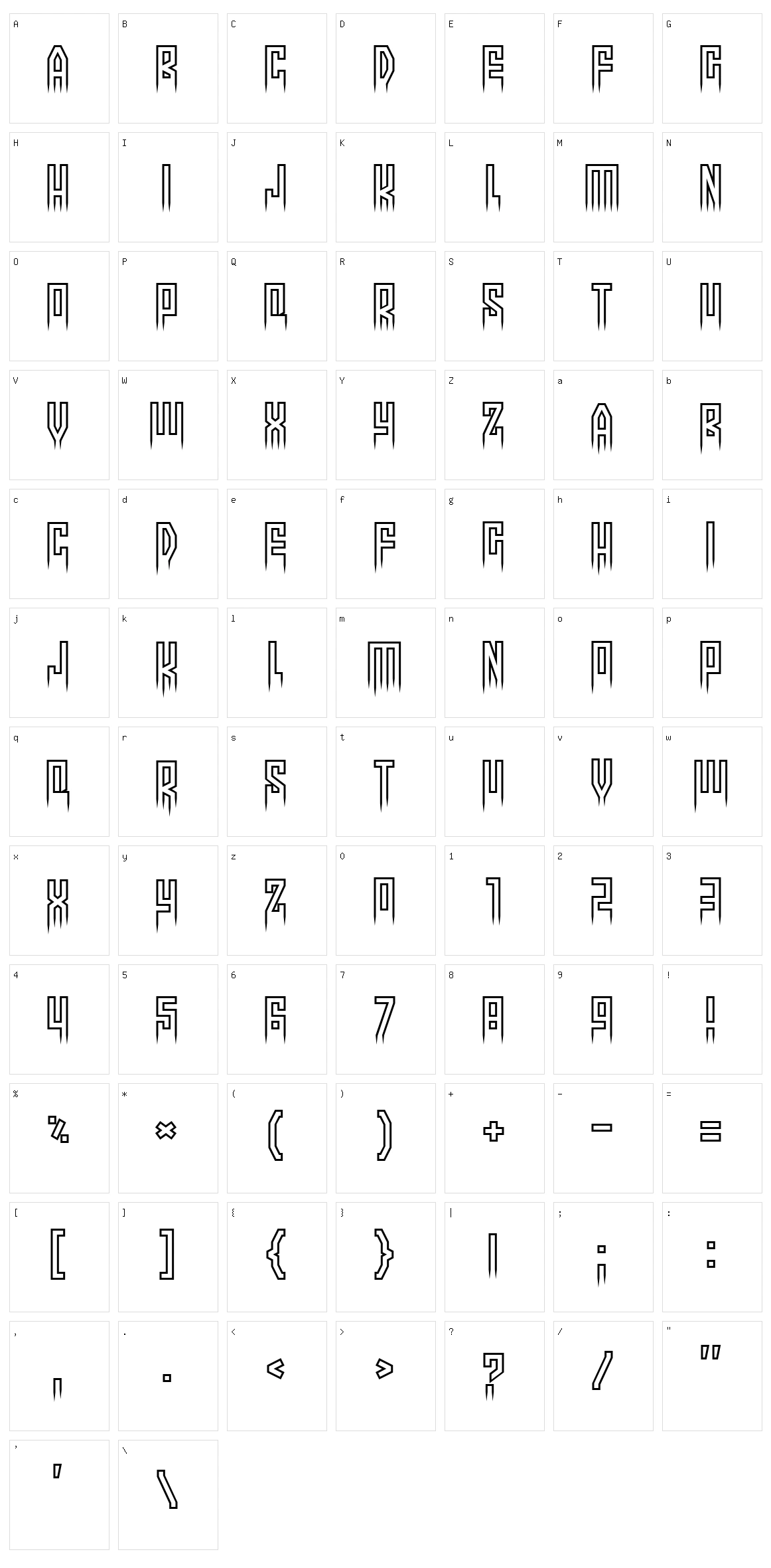 More than human Character Set