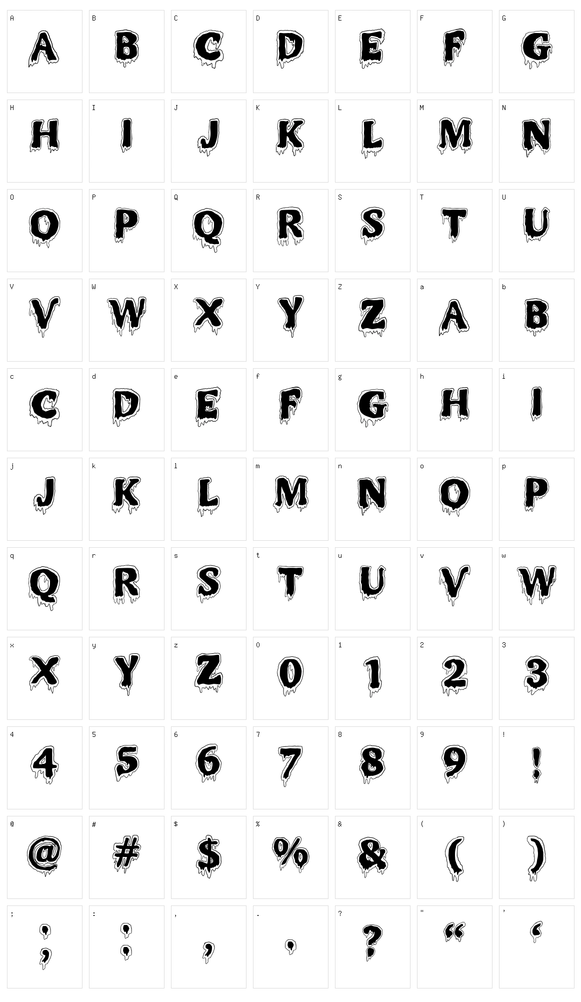 Mr.Monstar Character Set