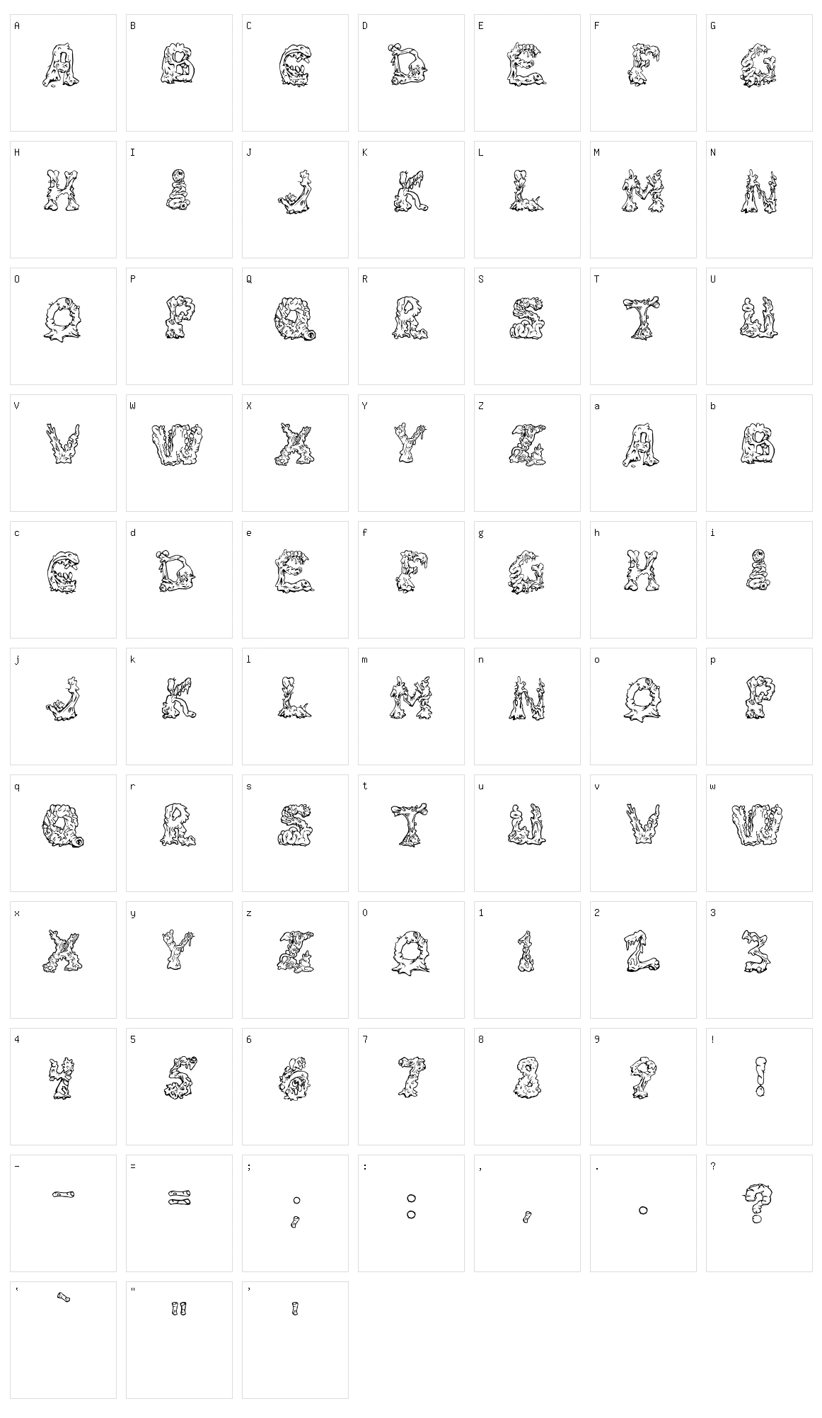Riot Act Character Set