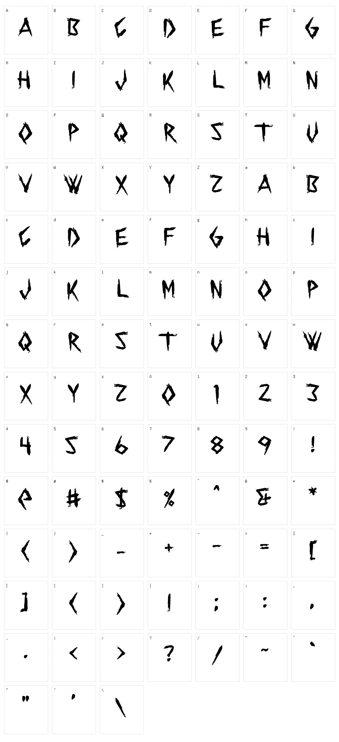 Sanguis Noctis Character Set
