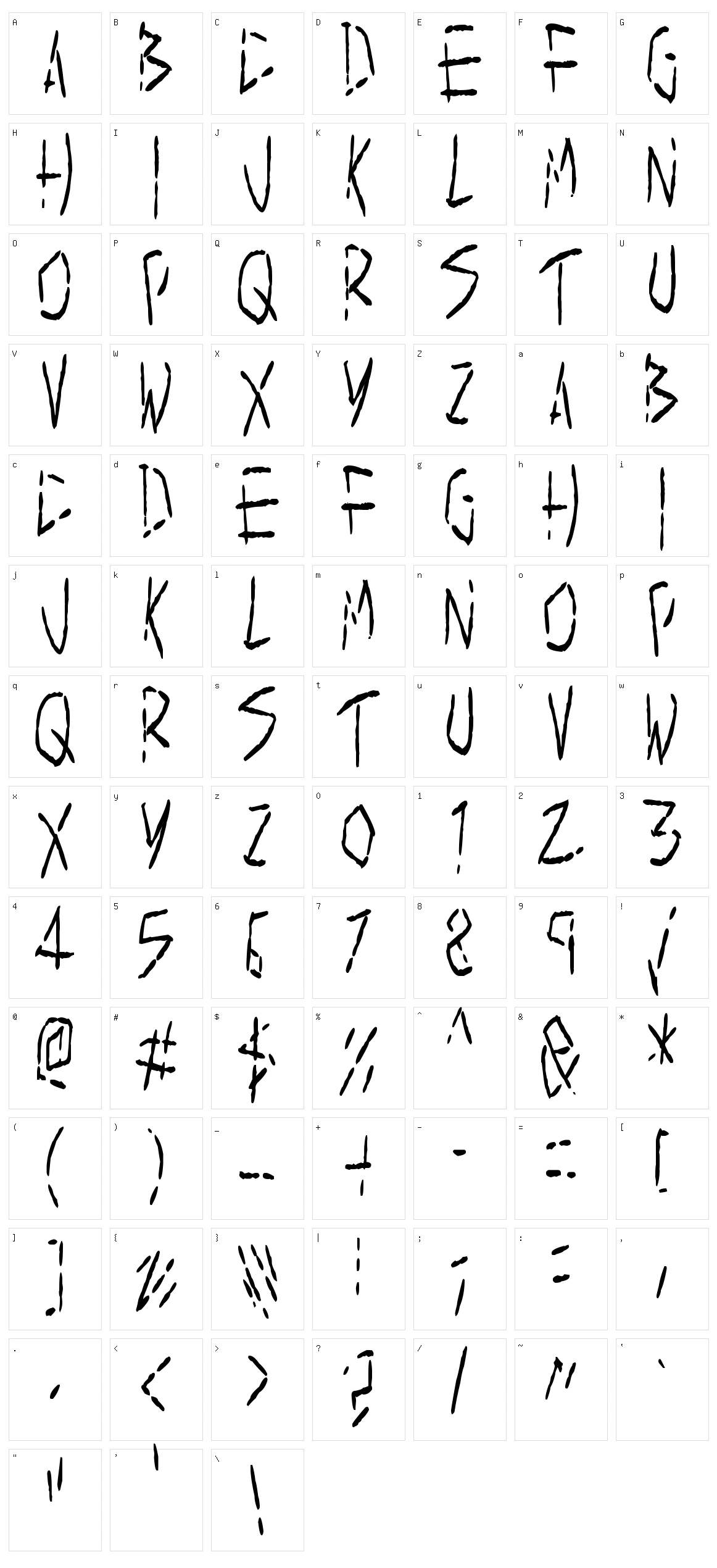 Slice Character Set