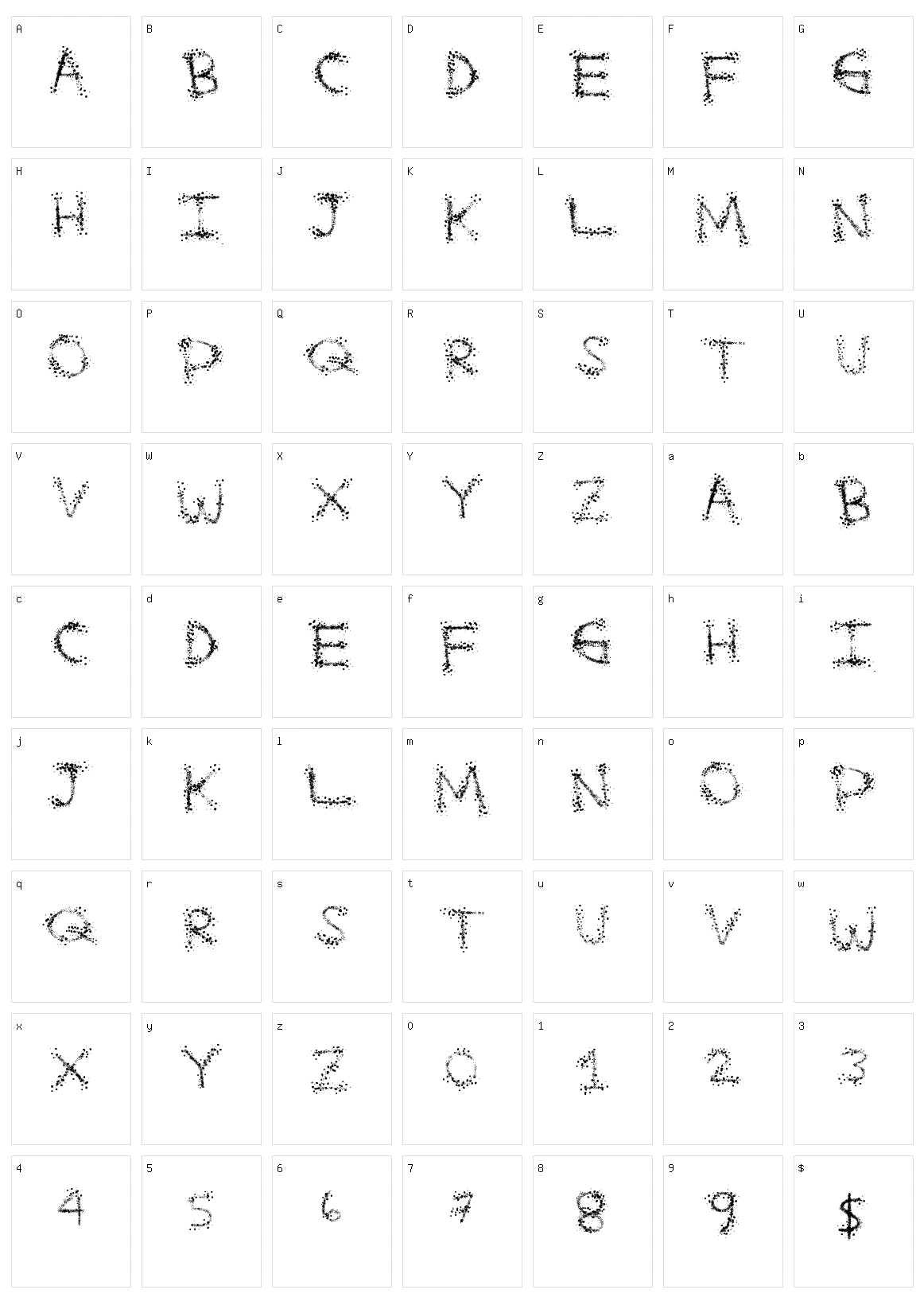 Splatter Funtime Character Set