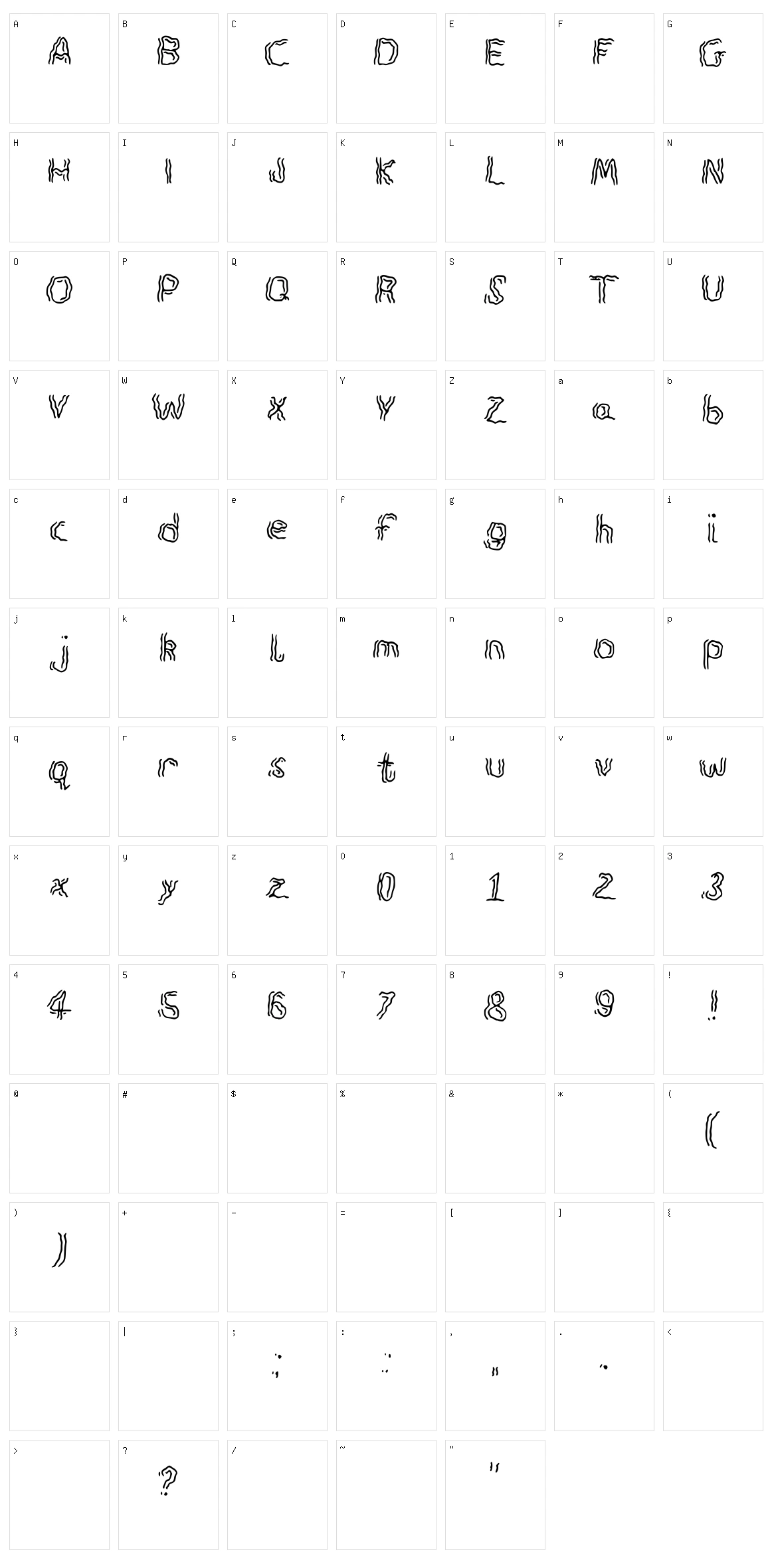 Spook Character Set